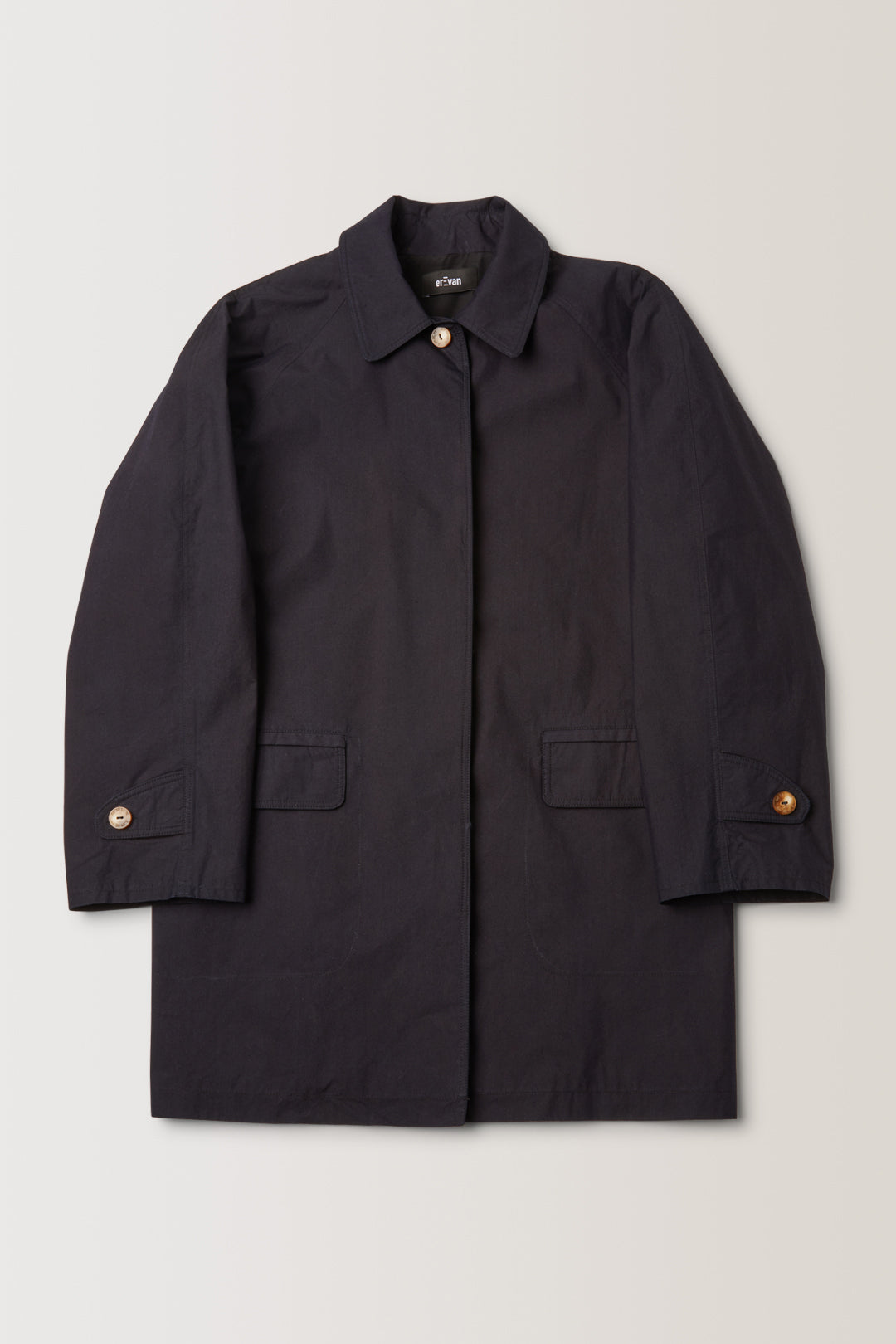 CAMARAT OVERCOAT - BLACK NYLON