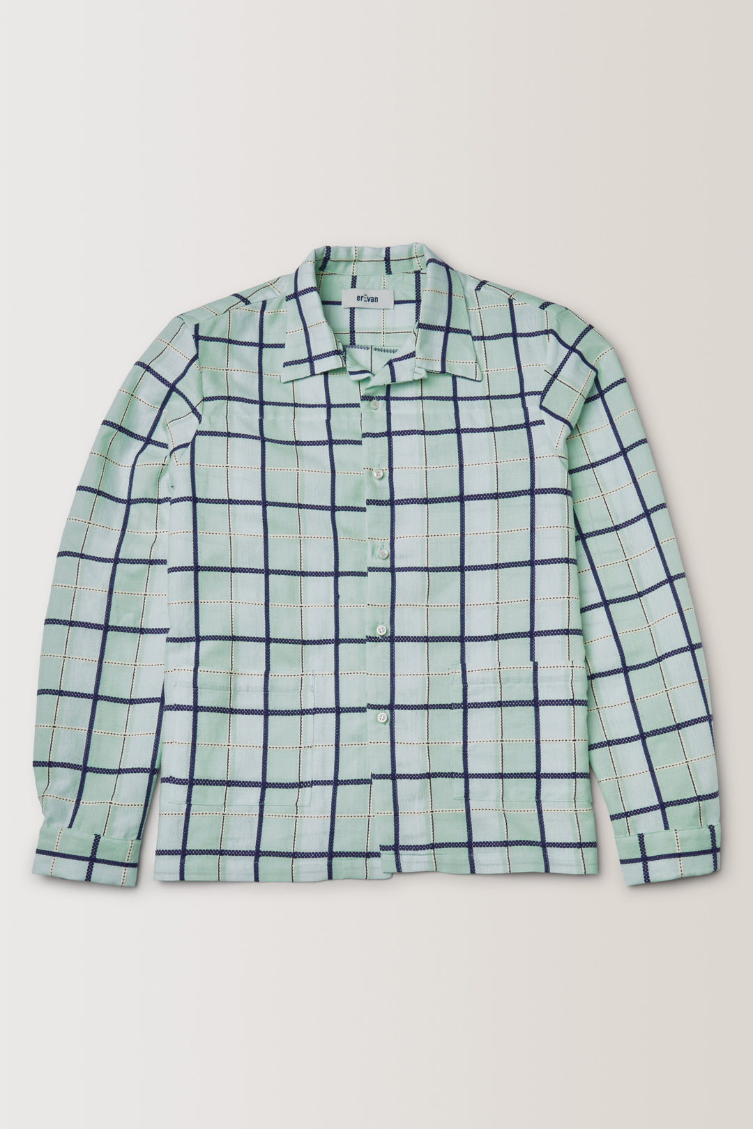 SURCHEMISE CAPON • TARTAN BLEU | Surchemise pour homme Erevan