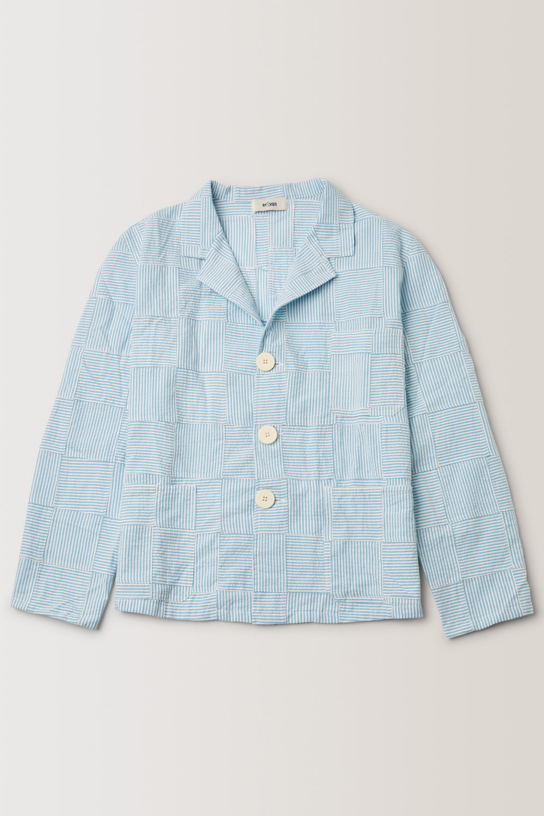 VESTE LA PONCHE • PATCHWORK BLEUE | Veste pour homme Erevan