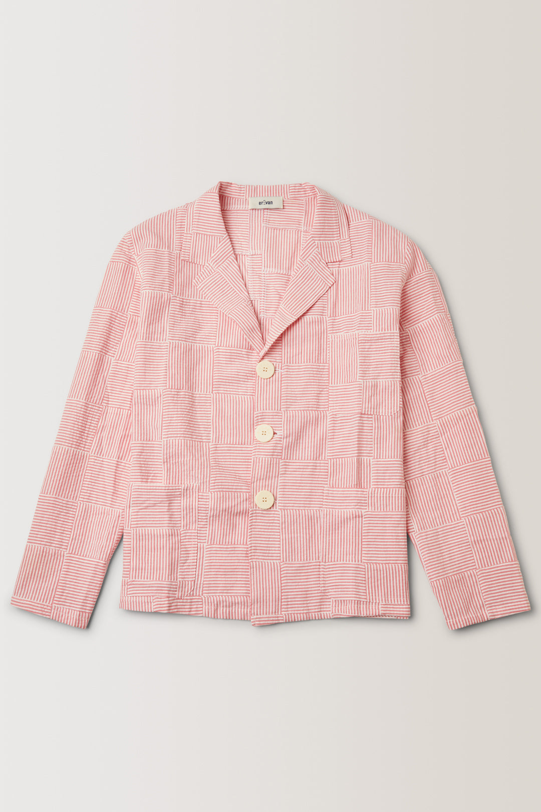 VESTE LA PONCHE • PATCHWORK ROUGE | Veste pour homme Erevan