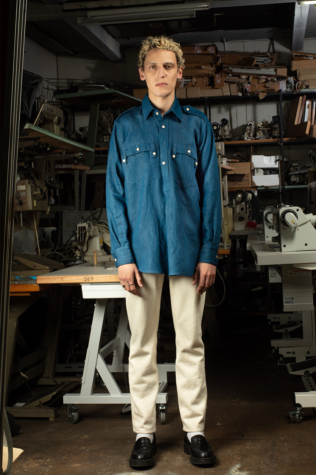 CHEMISE CAMARGUE INDIGO