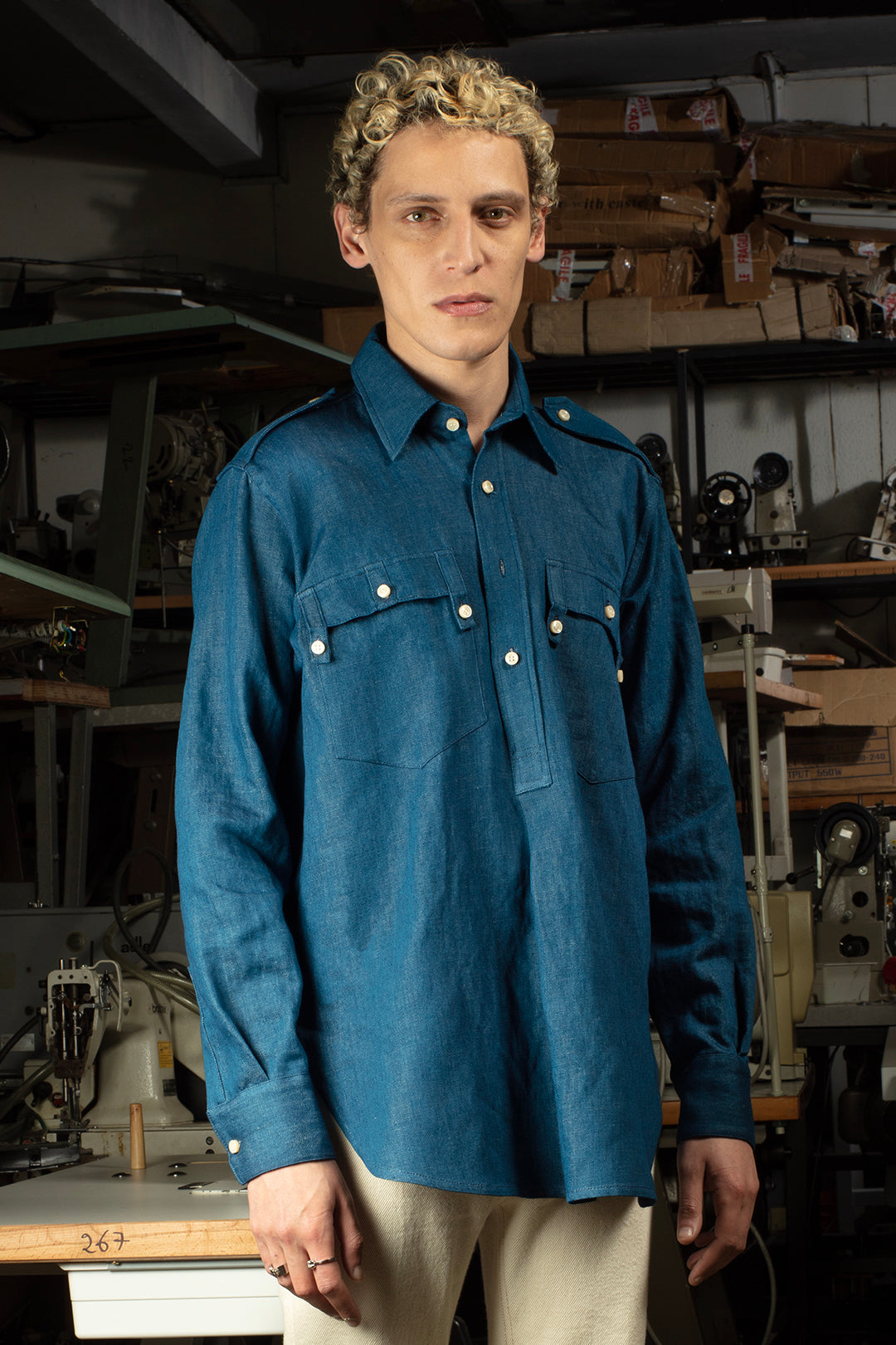 CHEMISE CAMARGUE INDIGO