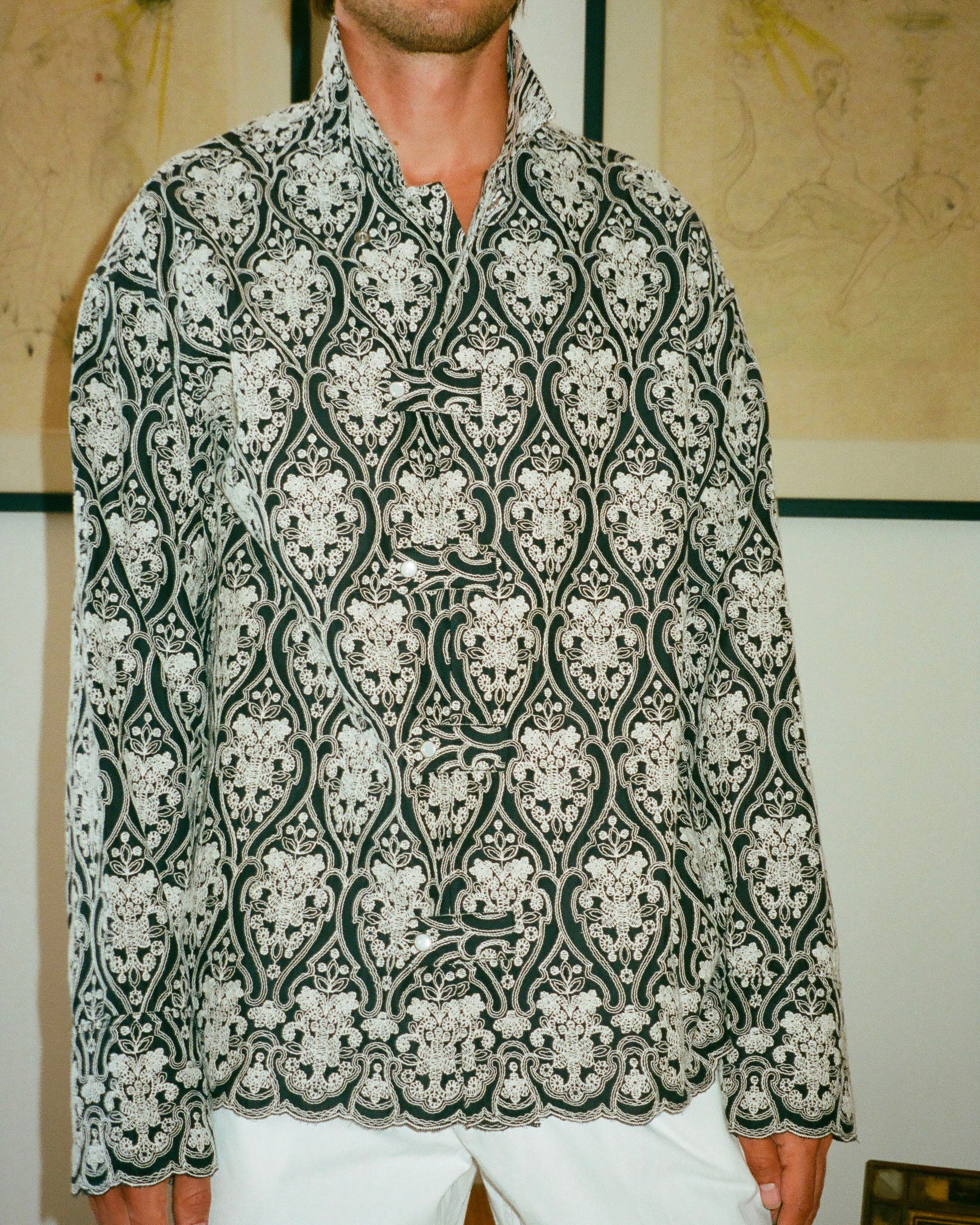 EMBROIDERED OFFICER OVERSHIRT
