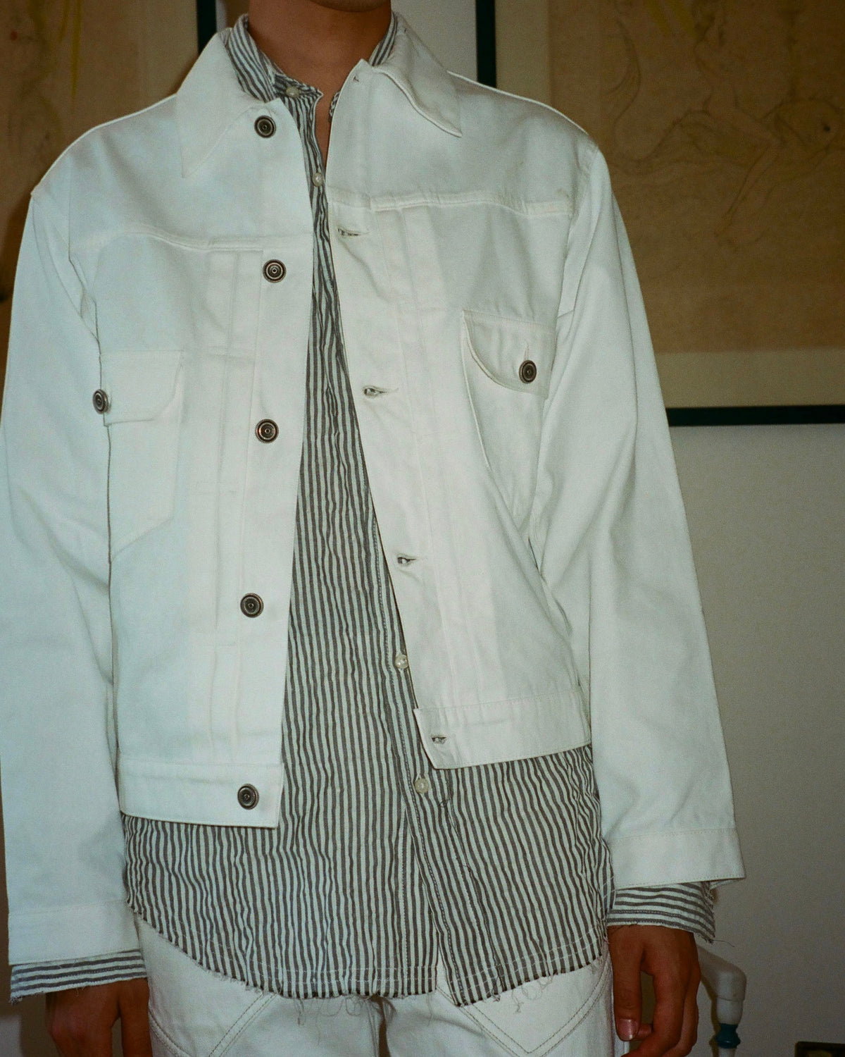 SURCHEMISE ALAIN  CANVA BLANC
