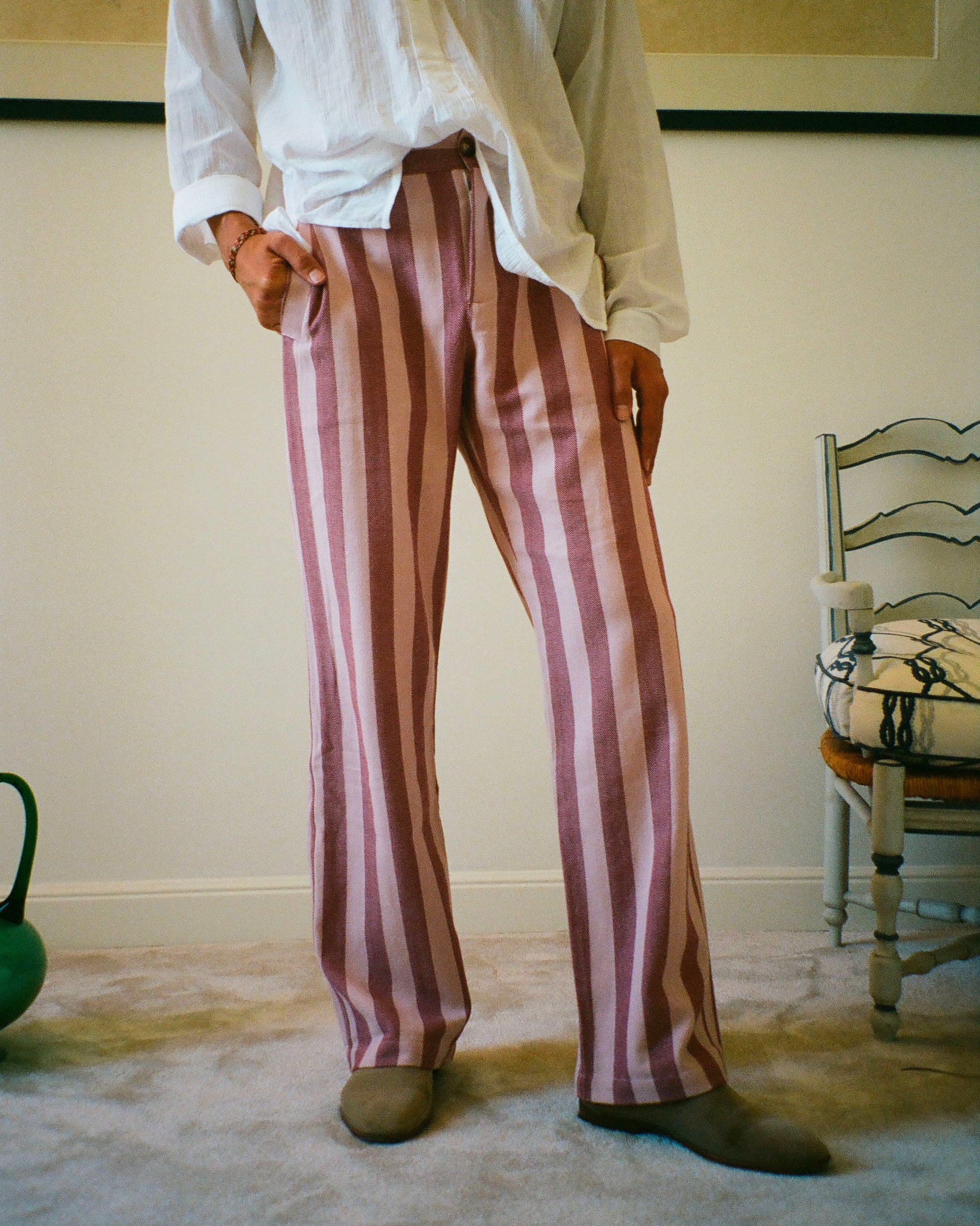 CAPON TROUSERS - PARASOL ROSE