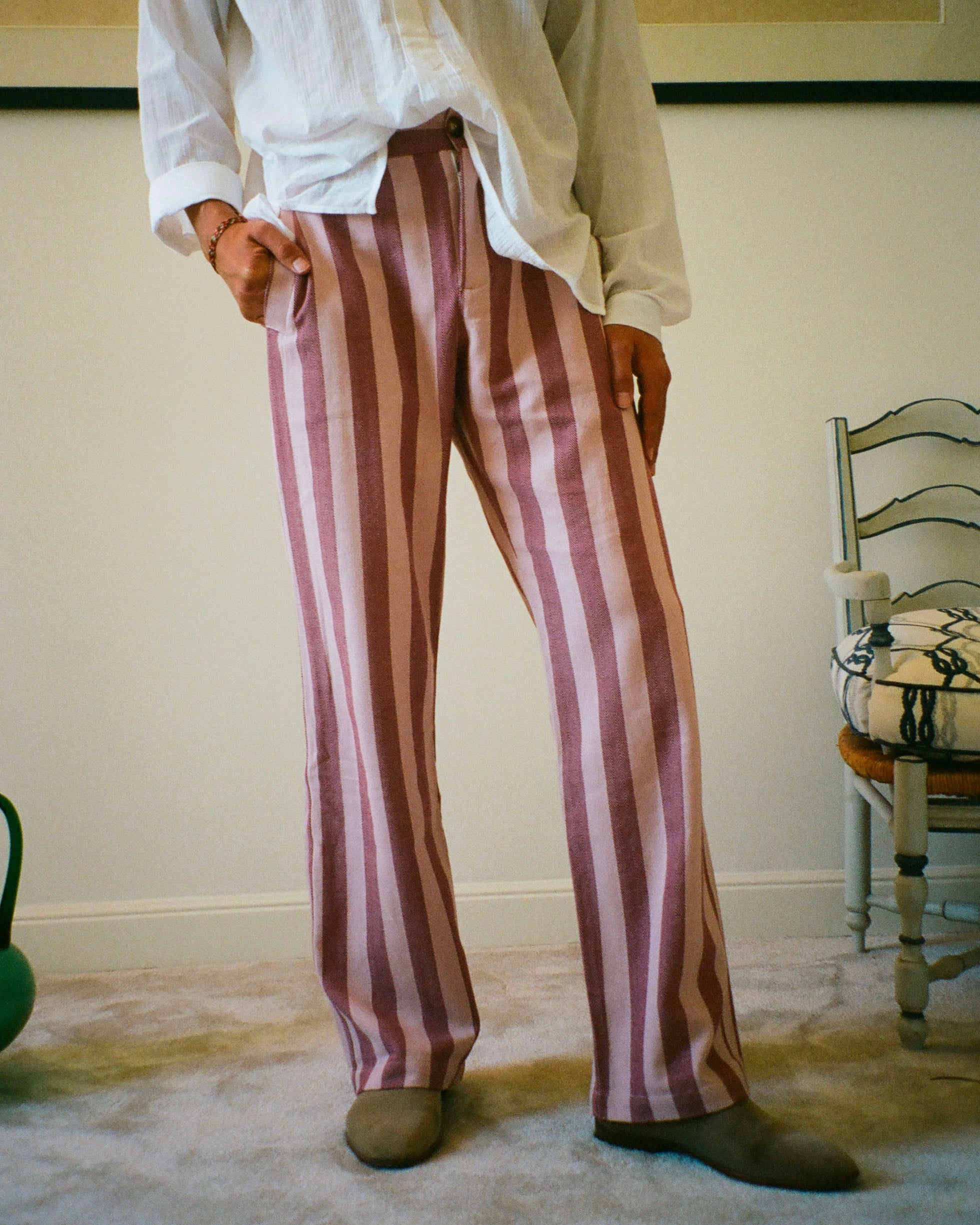 PANTALON CAPON PARASOL ROSE