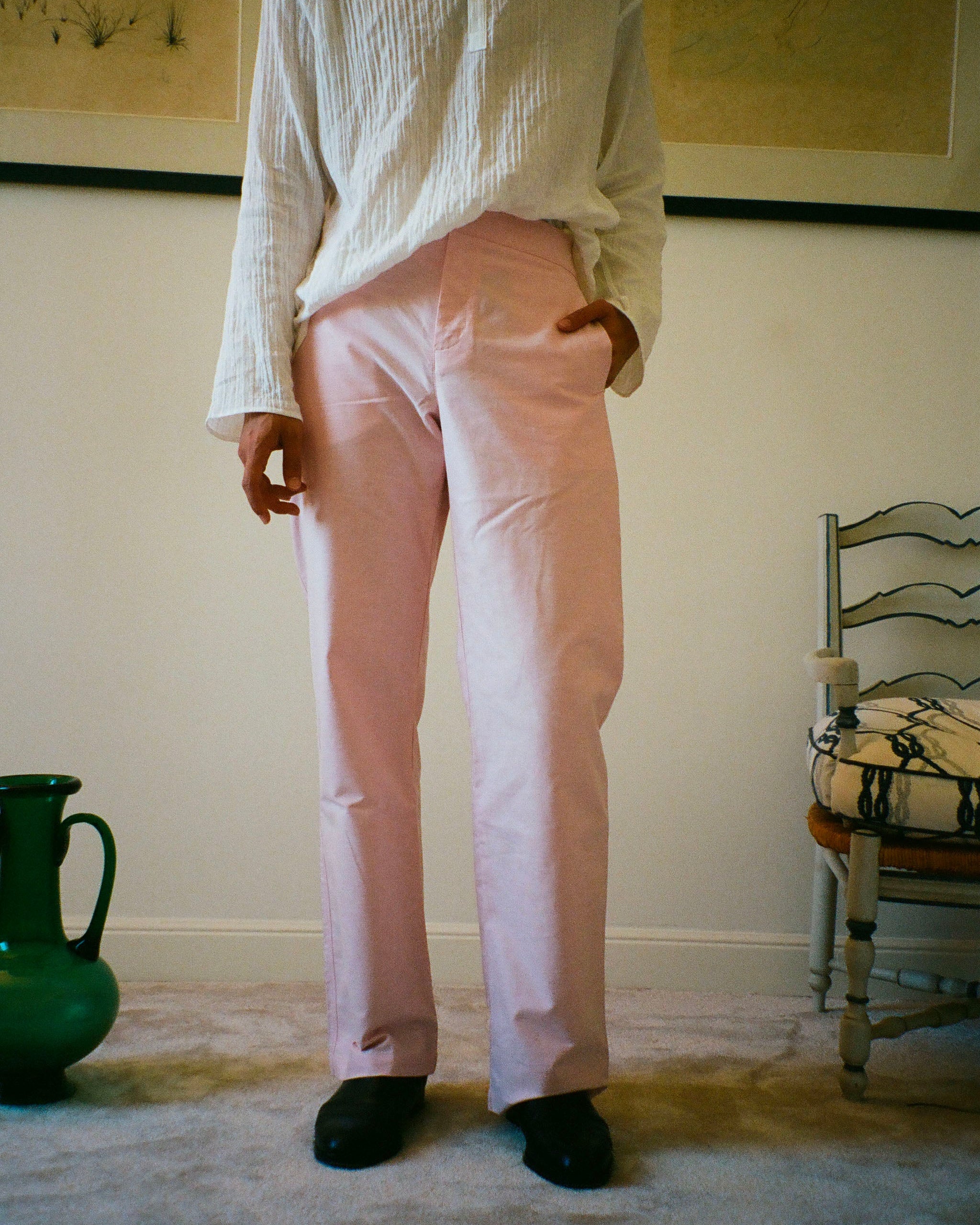 PANTALON CAPON OXFORD ROSE