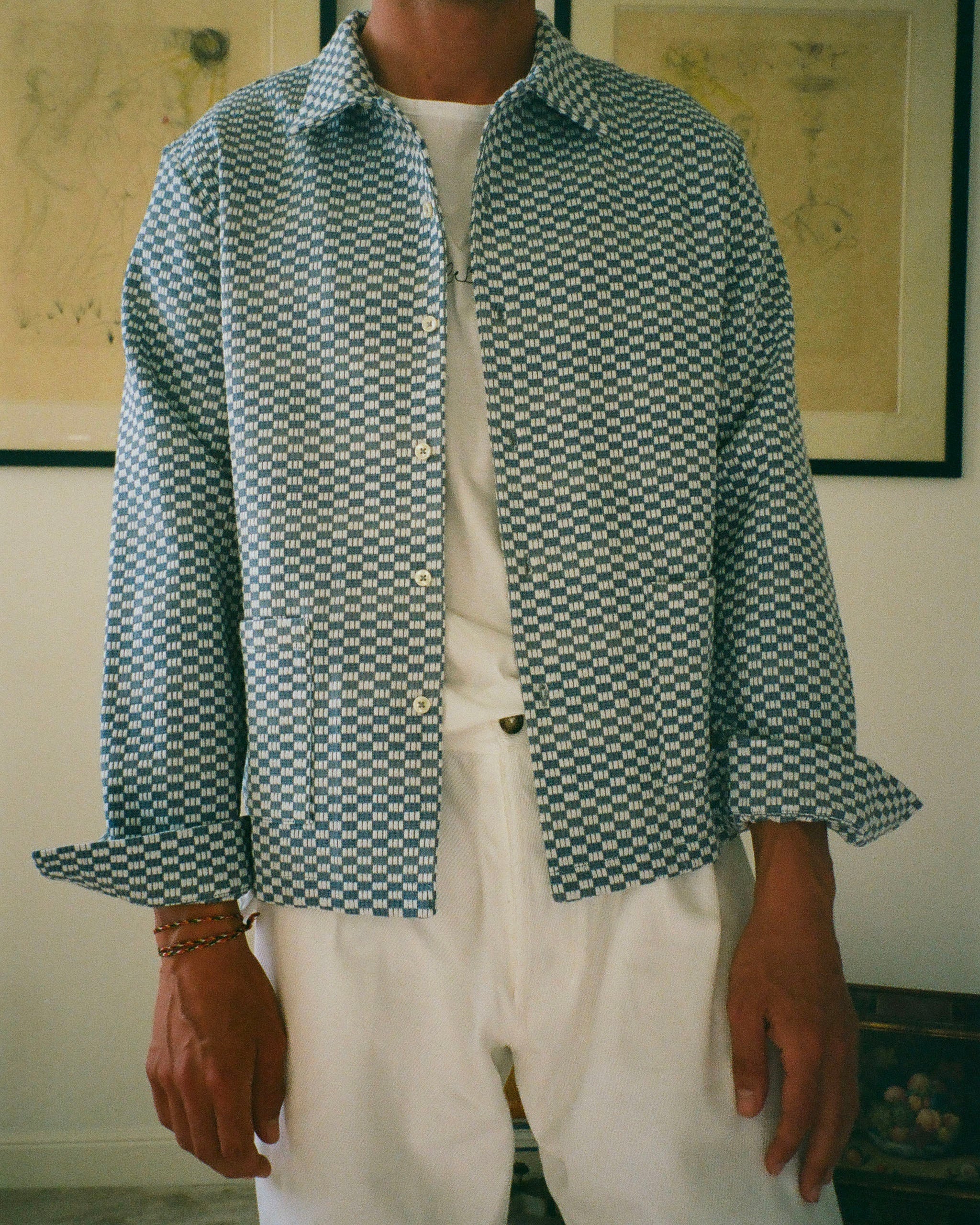CAPON OVERSHIRT - BLUE CHECK