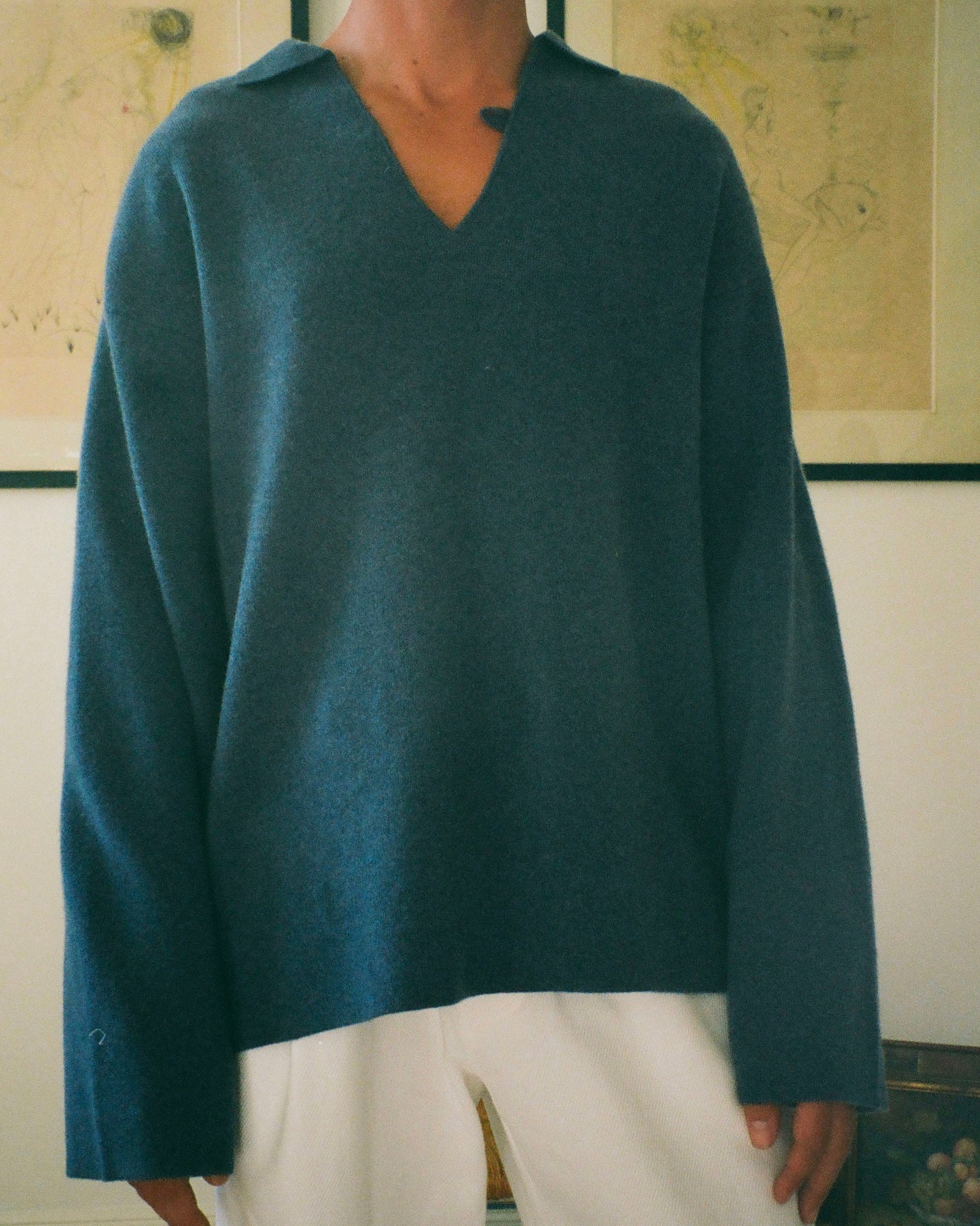 VAREUSE MERINOS AZUR