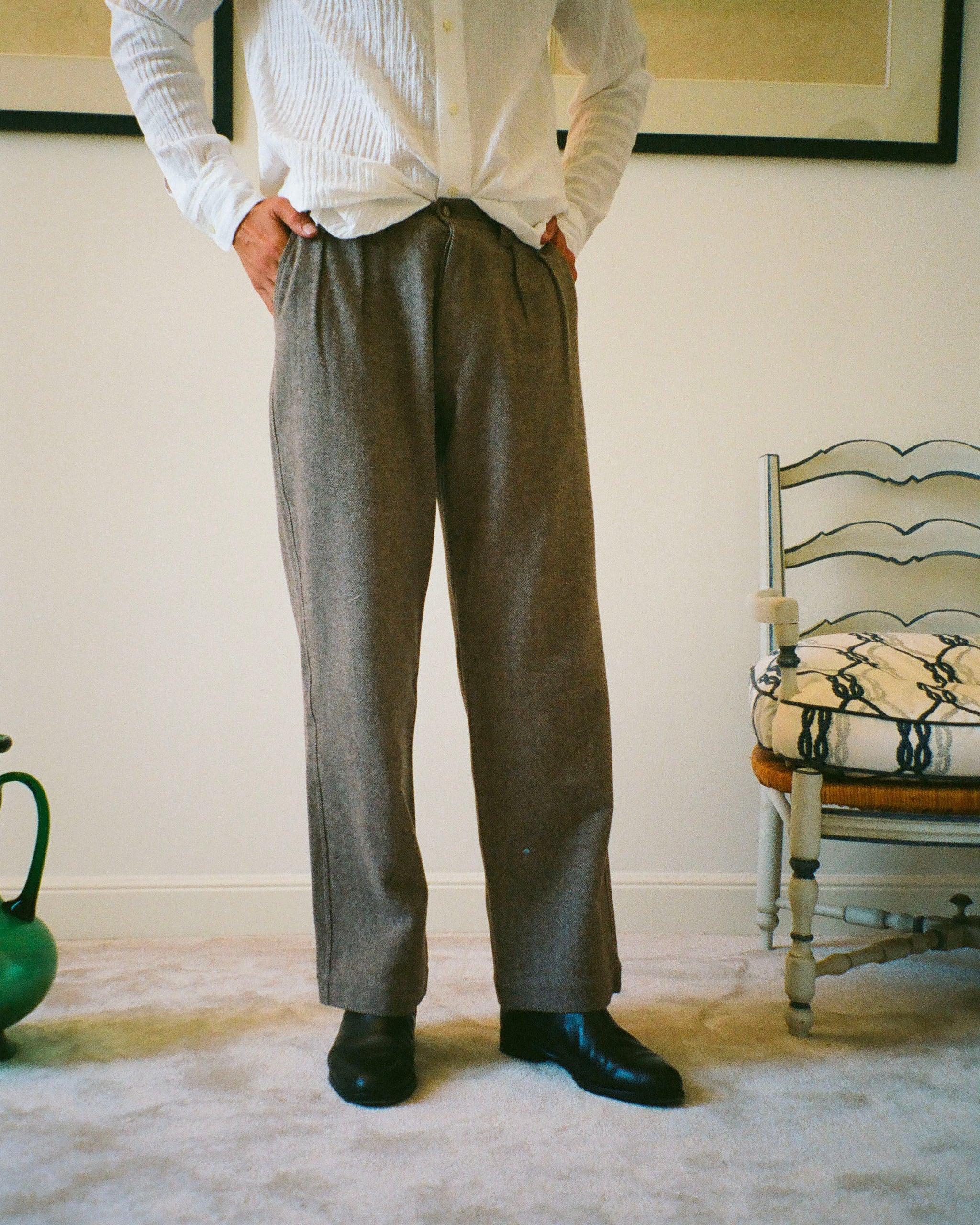 PANTALON WALTER HERRINGBONE