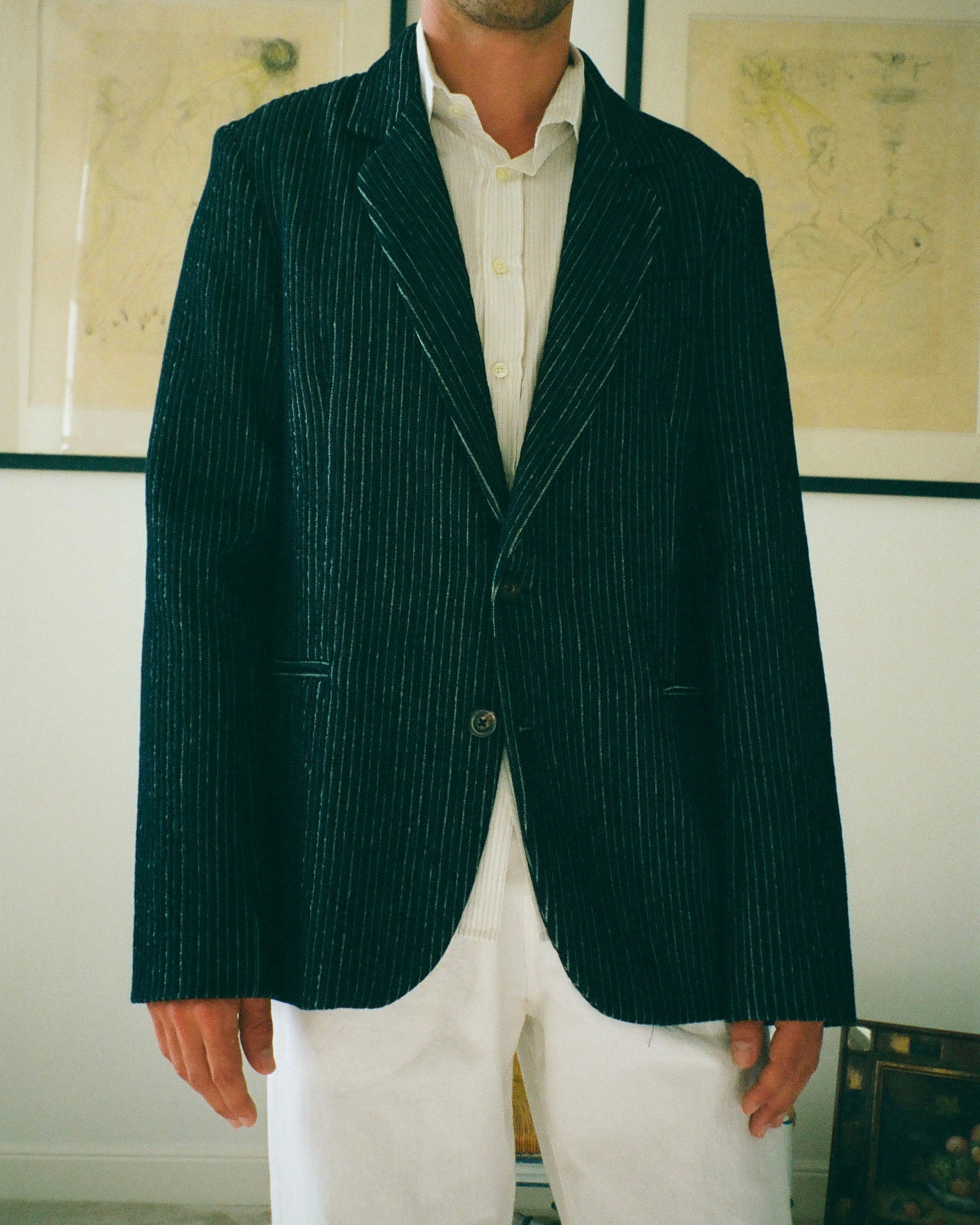 TAILLEUR LIPP SMOCKING INDIGO