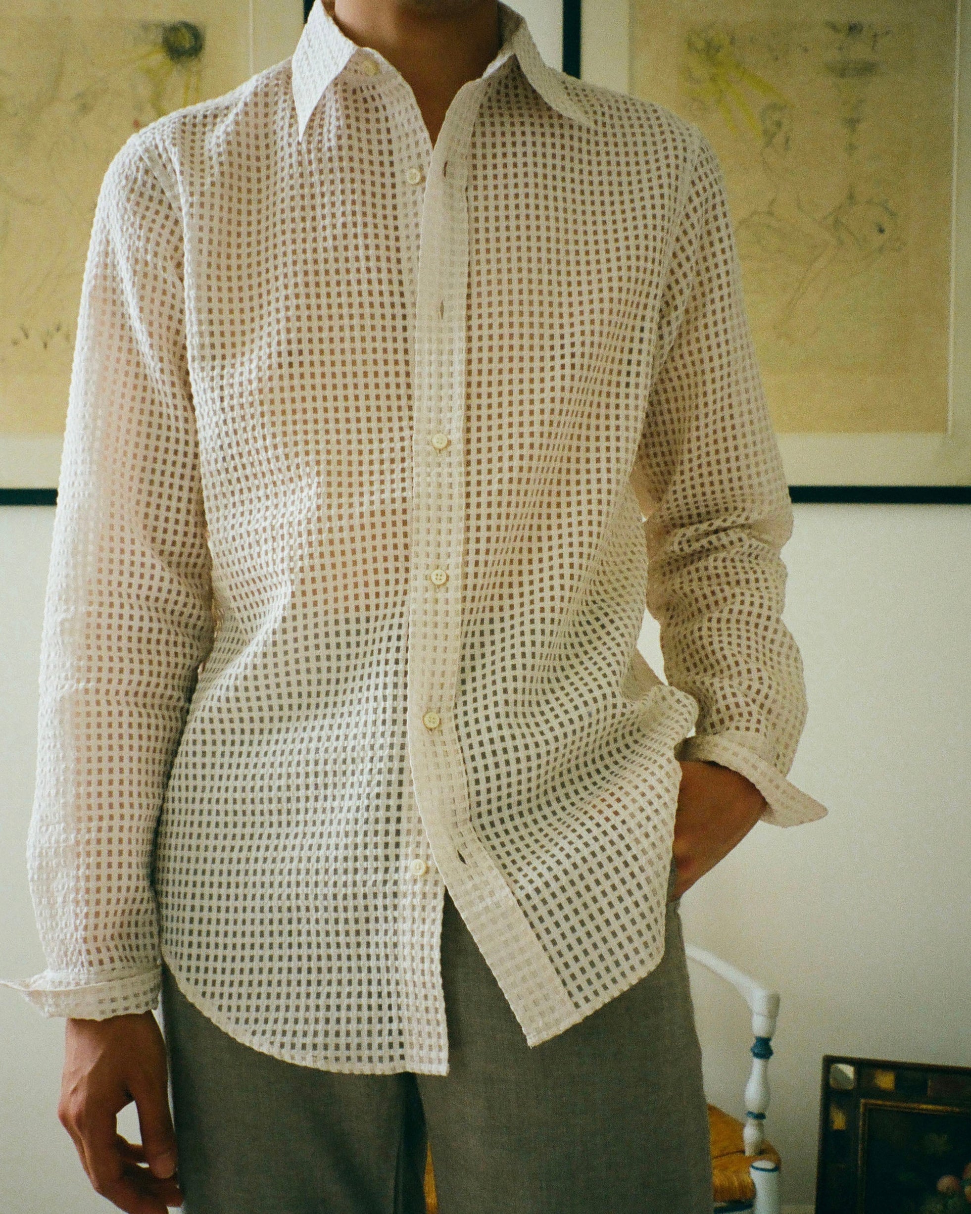 CHEMISE EREVAN ORGANZA IVORY