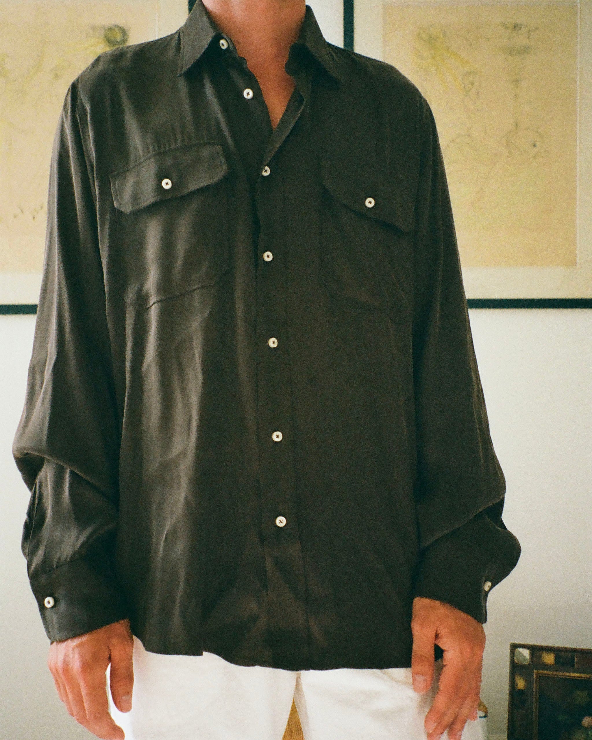CHEMISE CAMARGUE SOIRÉE MARRON