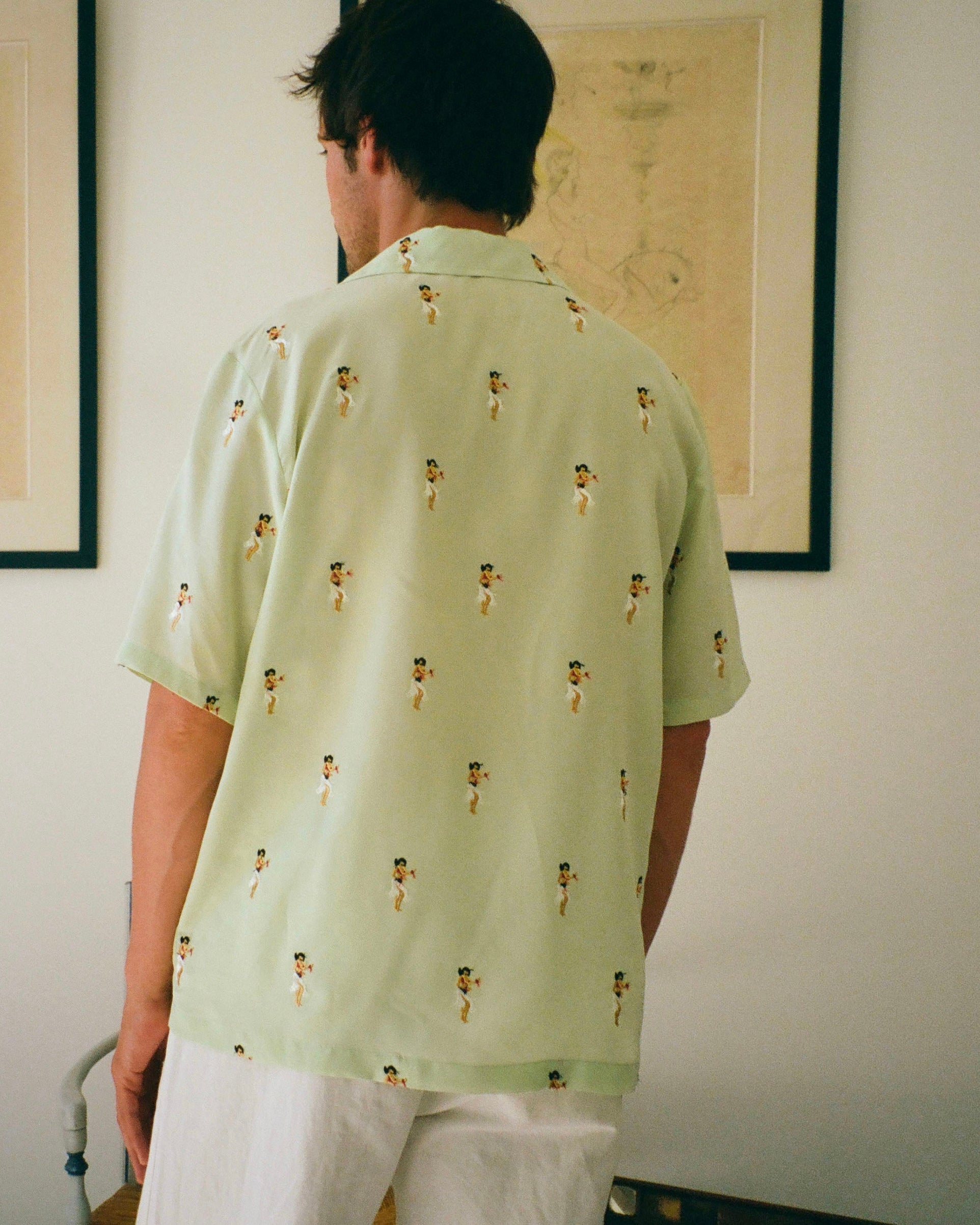 Chemise Escalet Hawaïenne vert