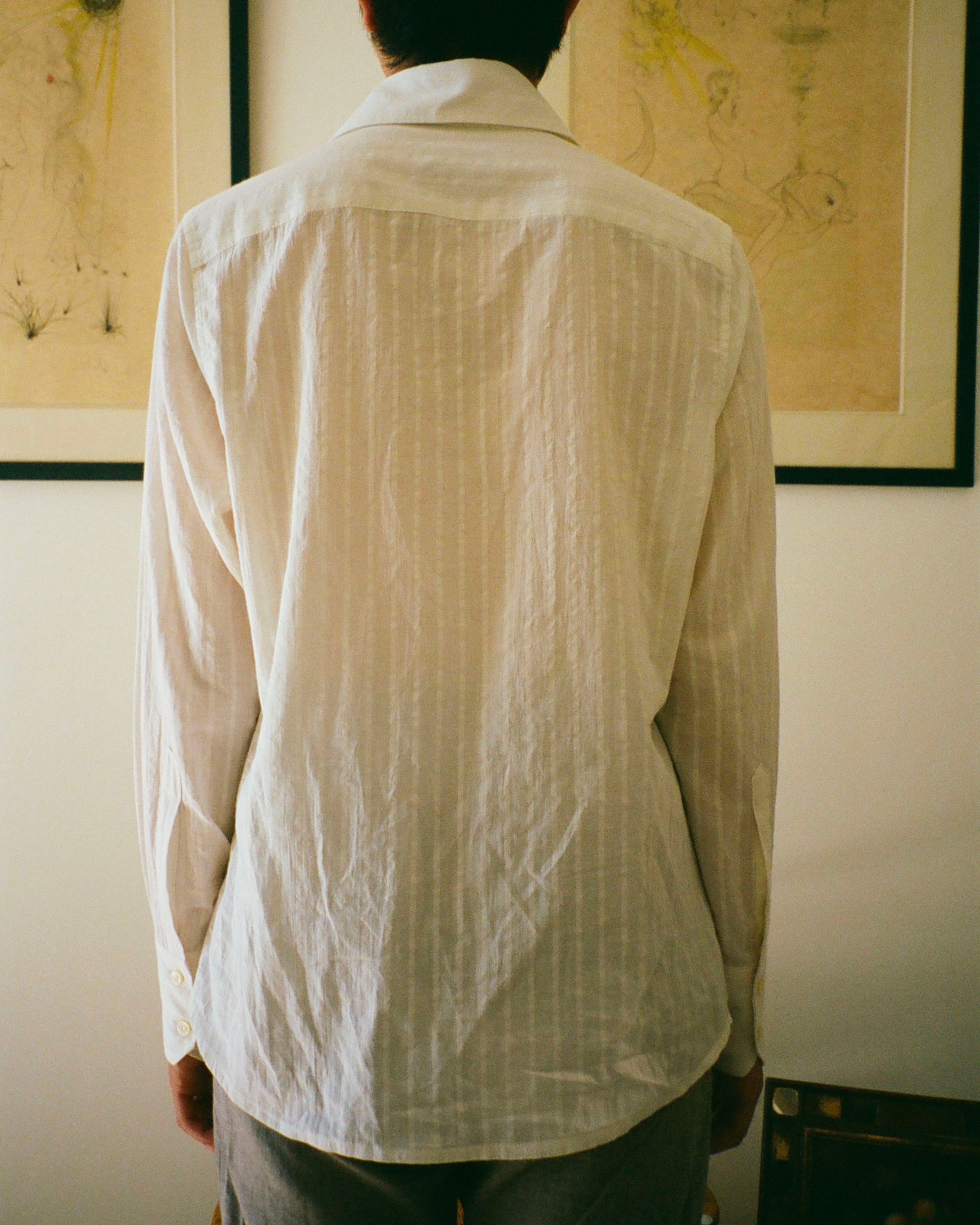 CHEMISE WILL RAYURES IVORY