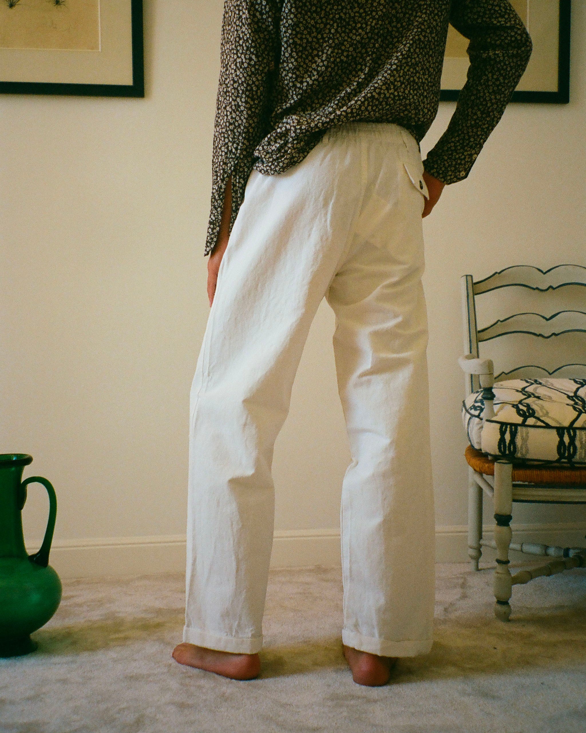PANTALON MISTRAL CANVAS BLANC