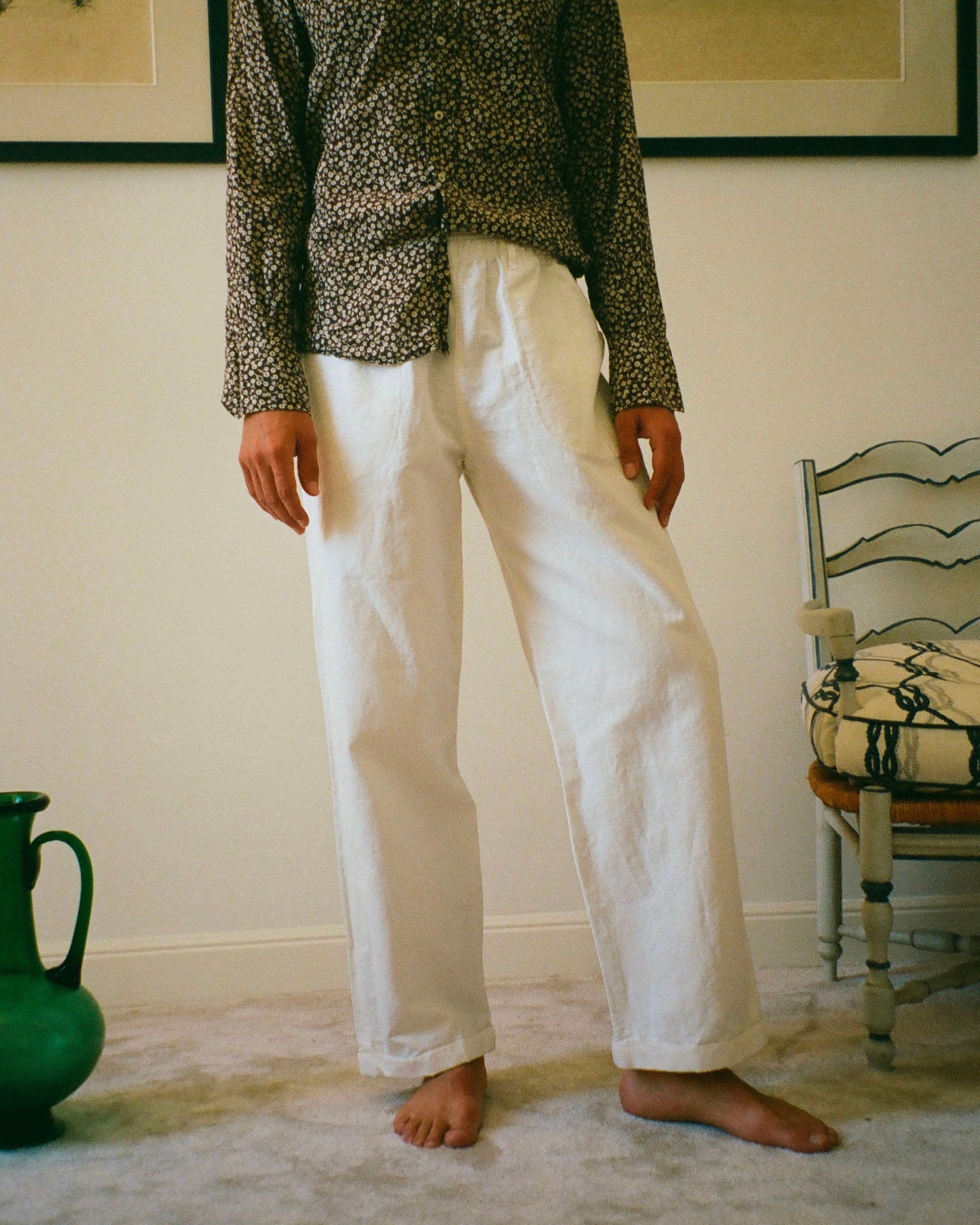 PANTALON MISTRAL CANVAS BLANC