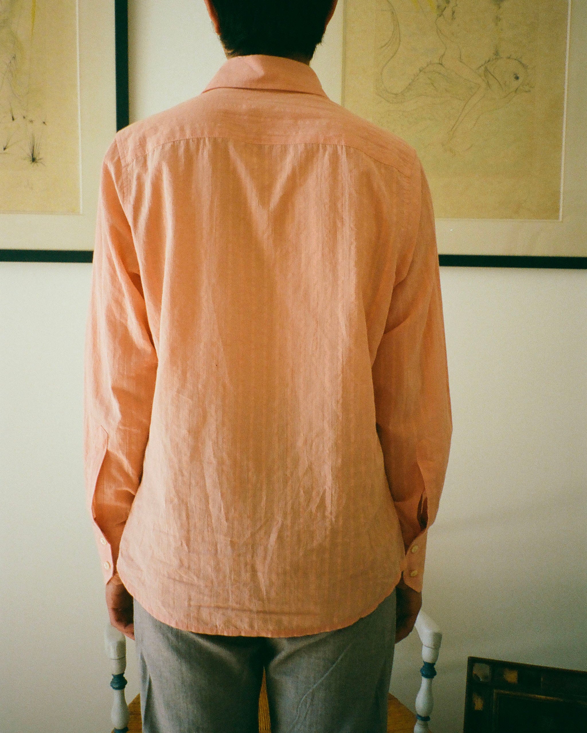 CHEMISE WILL RAYURES ORANGE