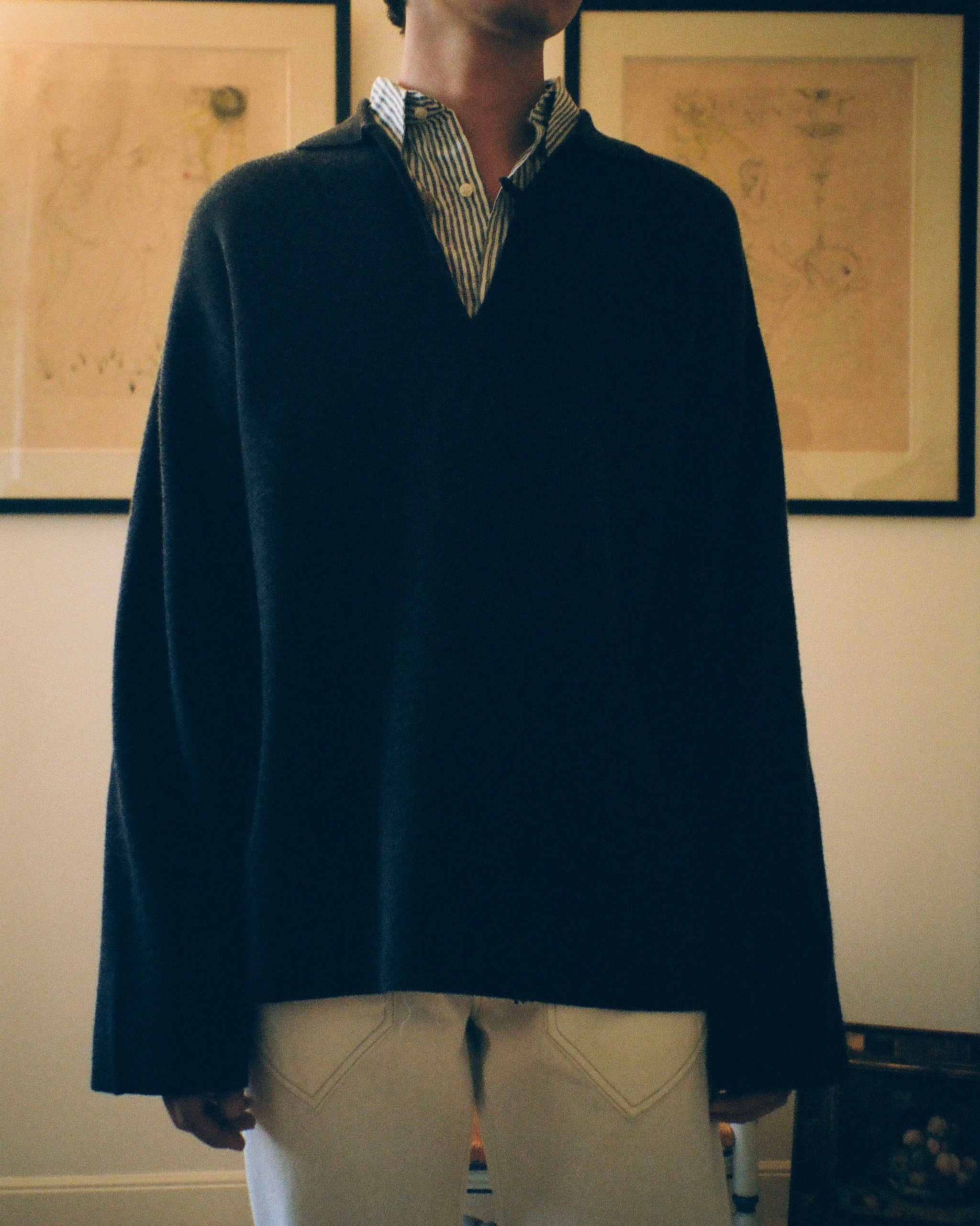 VAREUSE MERINOS NAVY