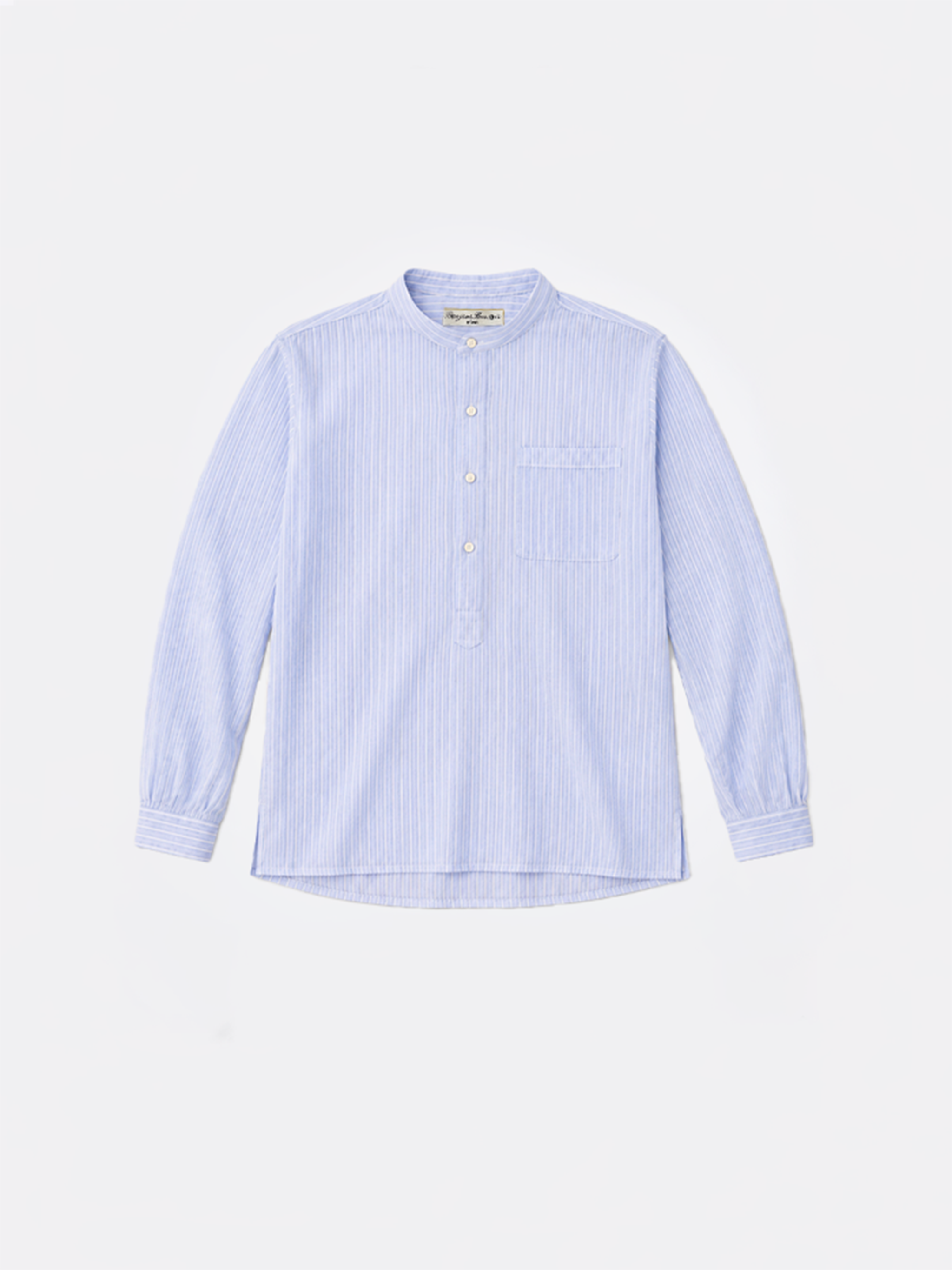 CHEMISE LICES - FROISSÉ CÔTELÉ BLEU