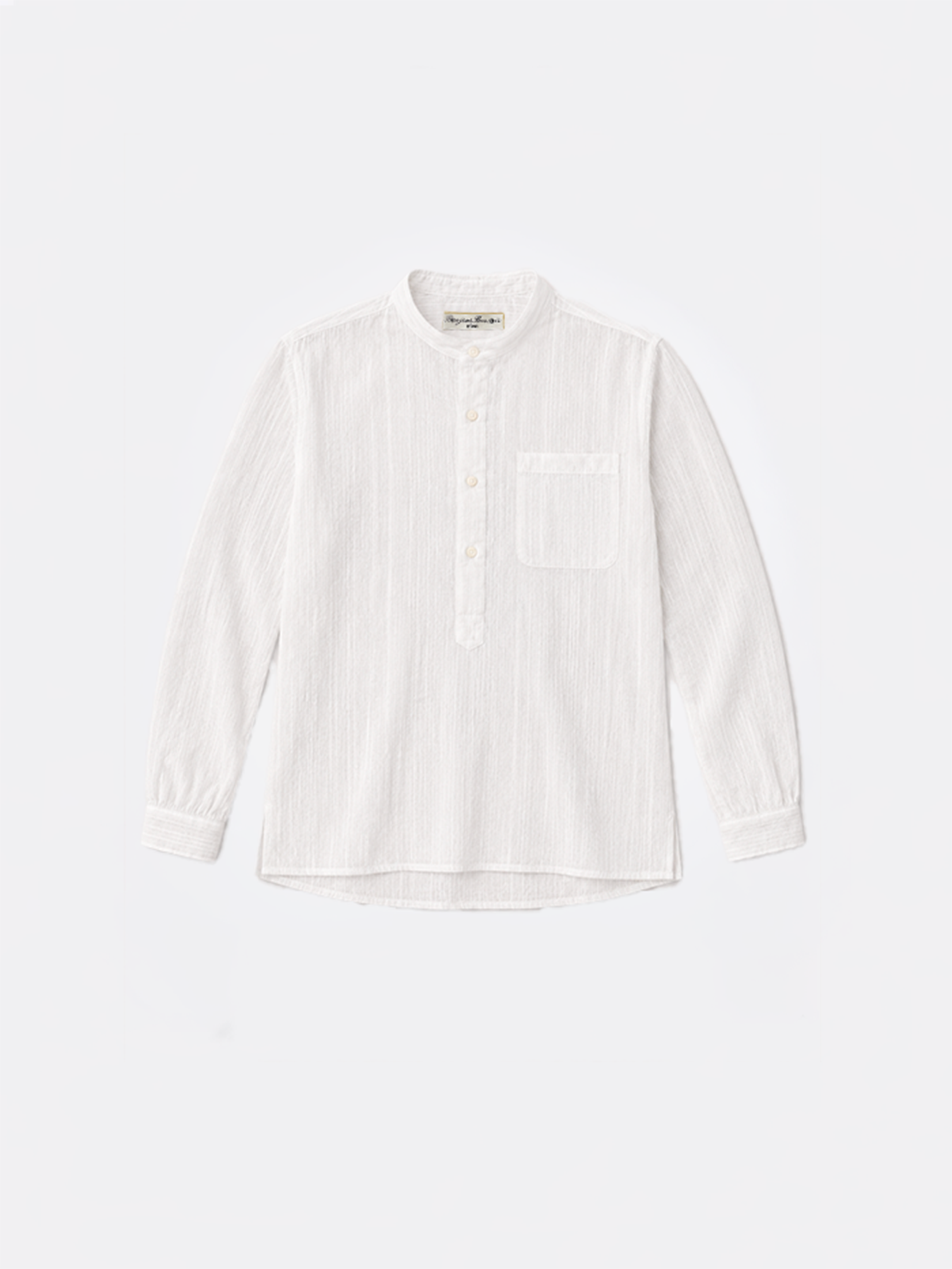 CHEMISE LICES - FROISSÉ CÔTELÉ BLANC