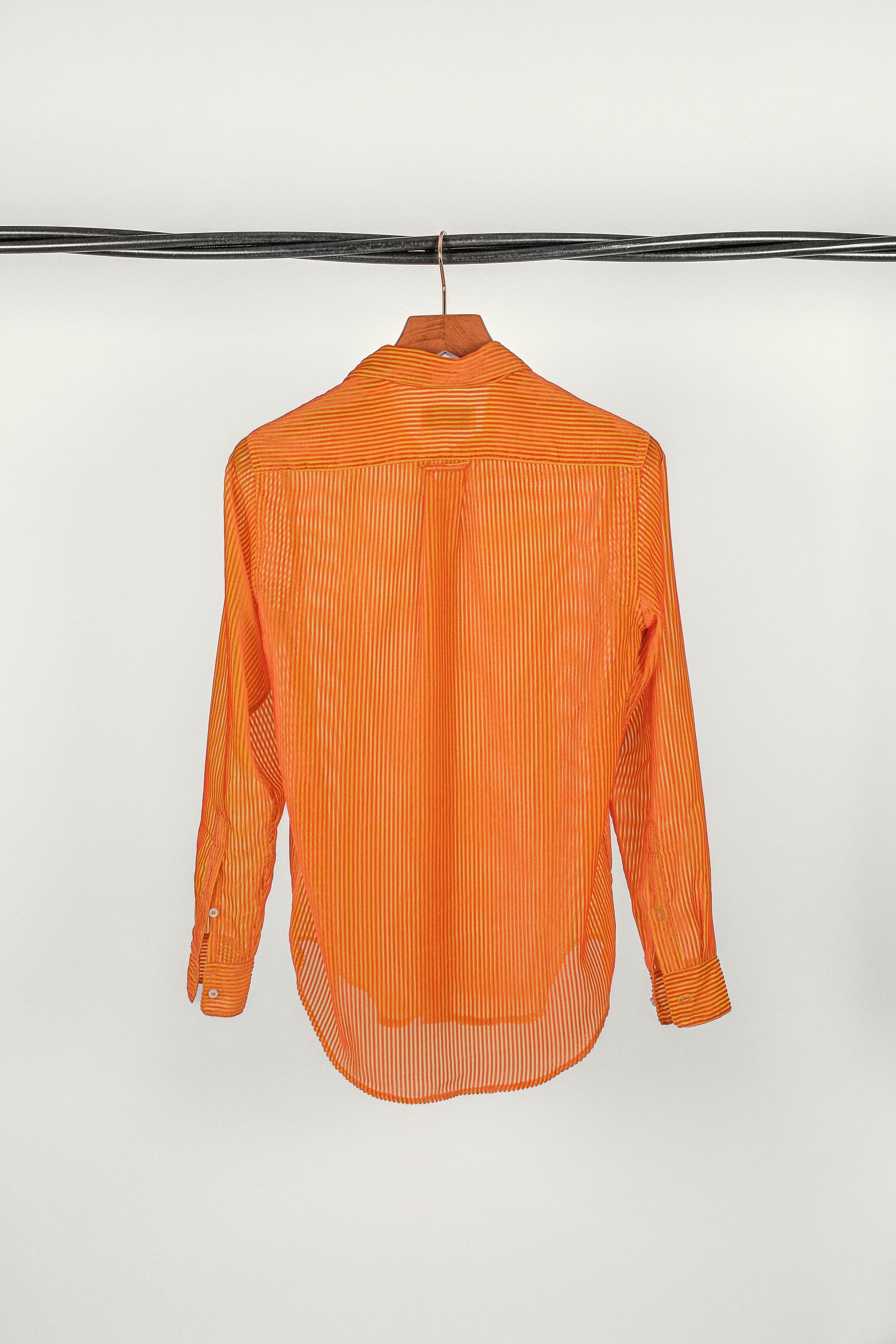 CHEMISE EREVAN - VELOURS CÔTELÉ ORANGE