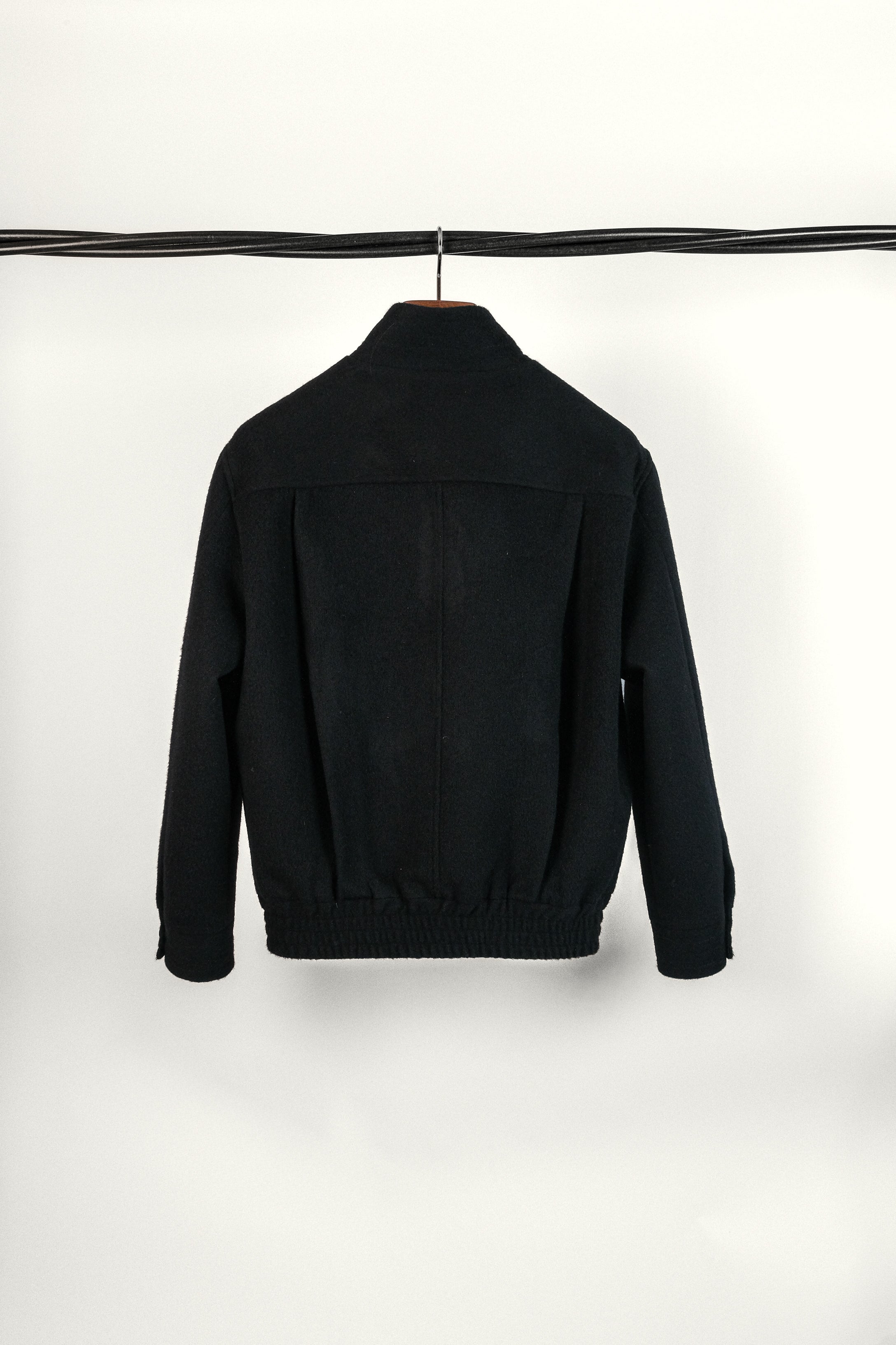 JACKET 8B BLACK WOOL