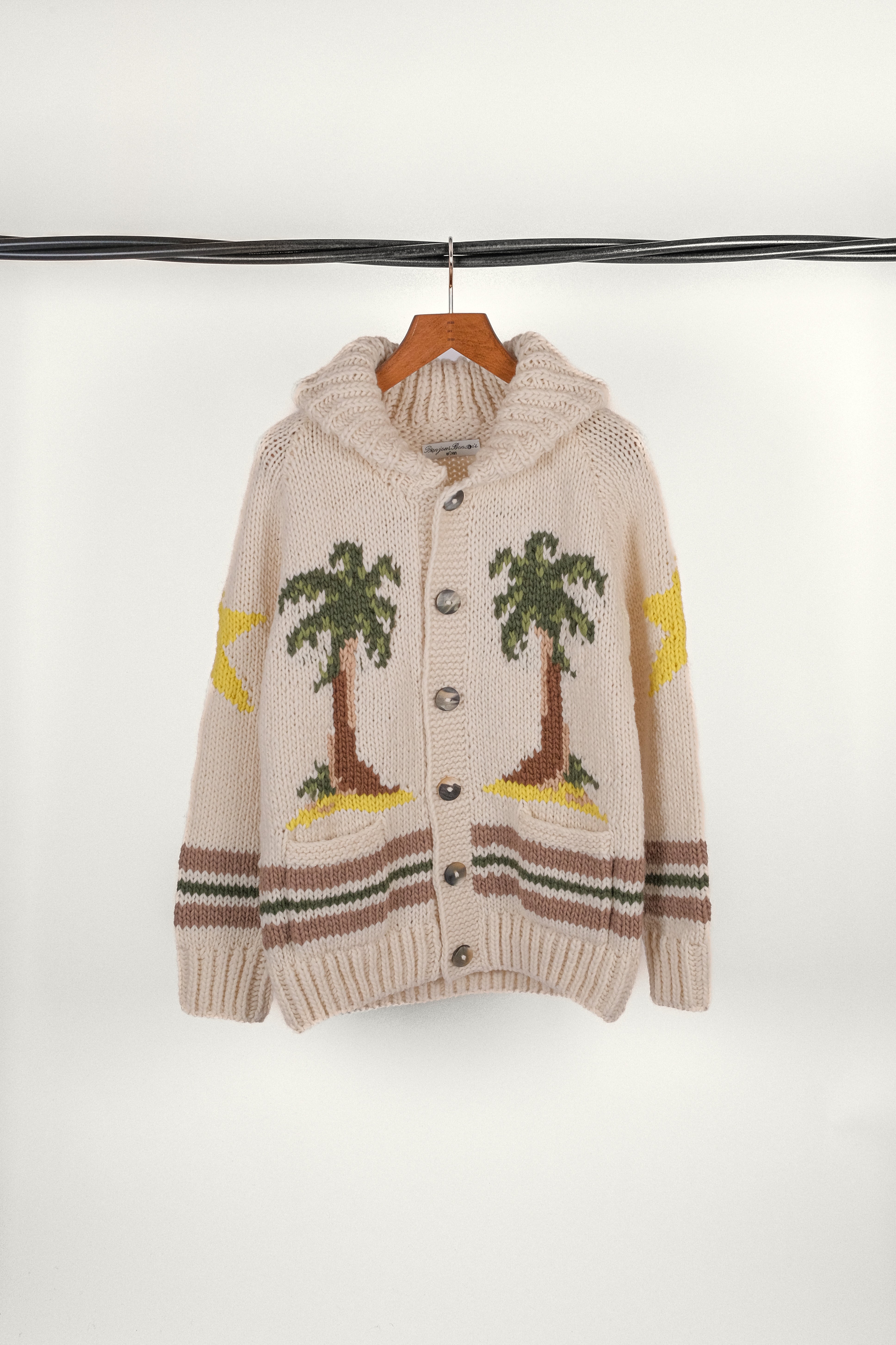 CARDIGAN • MAISON VOYAGE  OFF WHITE | Cardigan pour homme Erevan