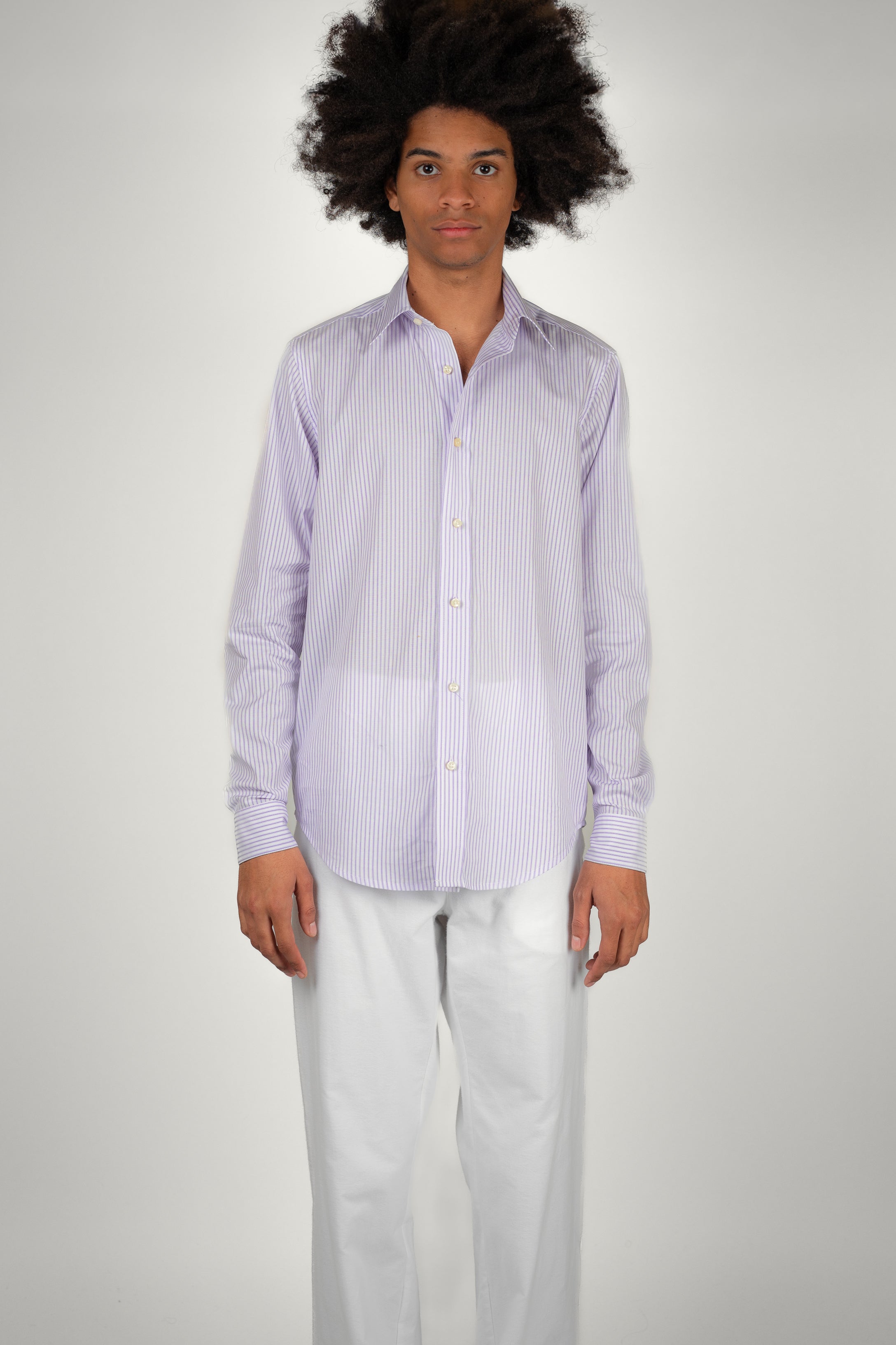 CHEMISE EREVAN OXFORD • STRIPE PURPLE | Chemise pour homme Erevan