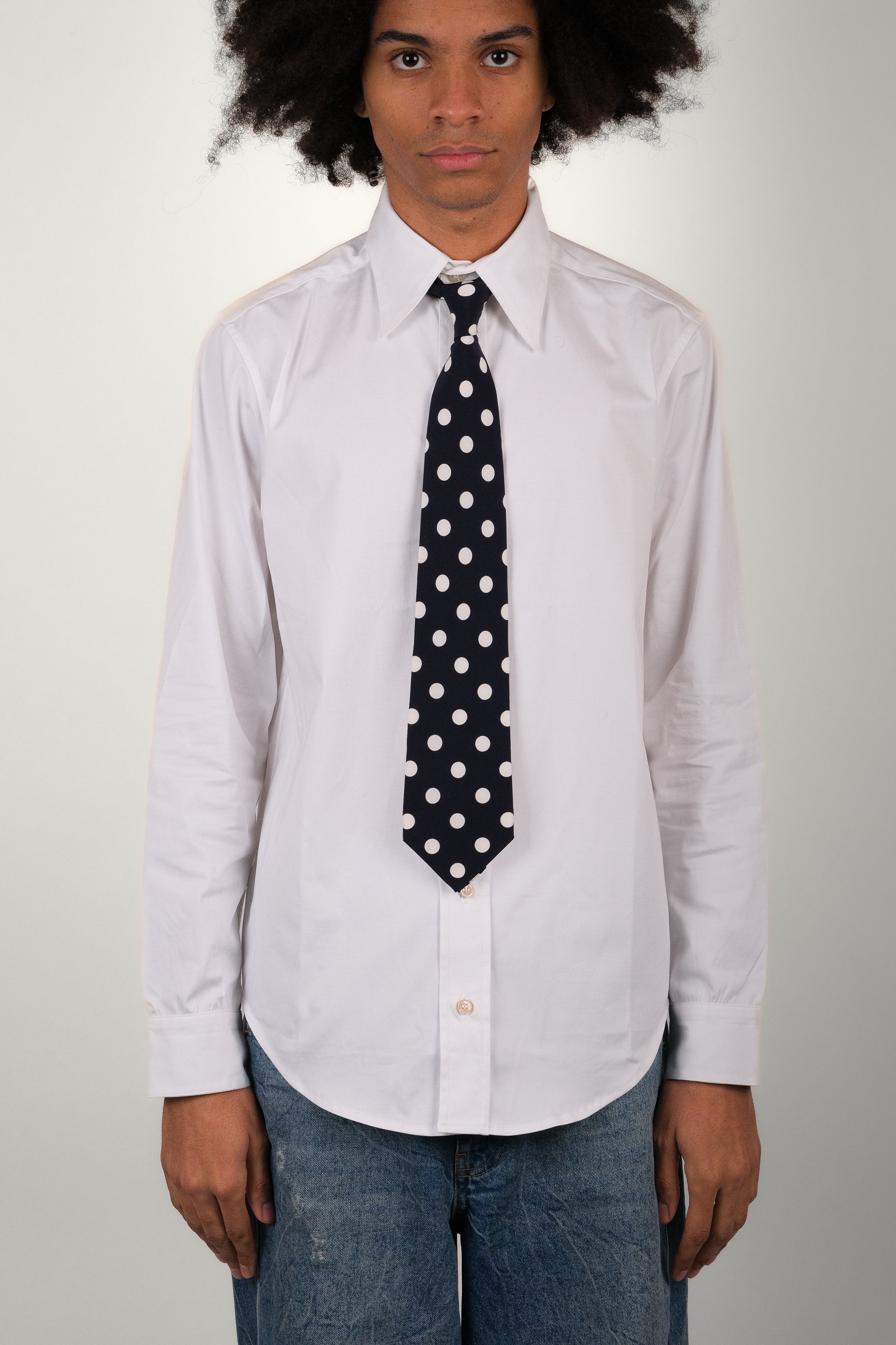 CRAVATE • POLKADOT MARINE | Cravate pour homme Erevan