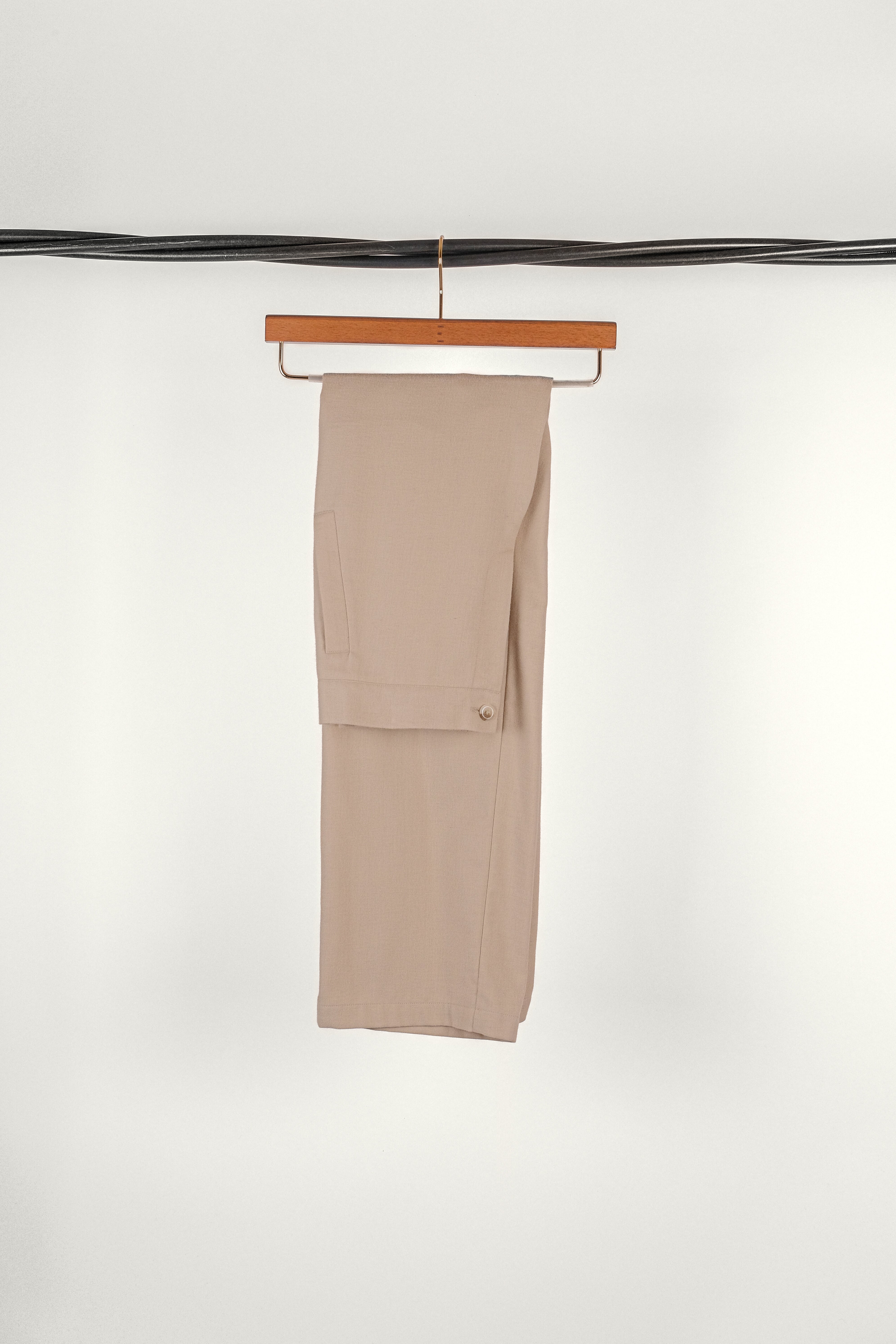 PANTALON CAPON • BRUSHED TWILL BEIGE | Pantalon pour homme Erevan