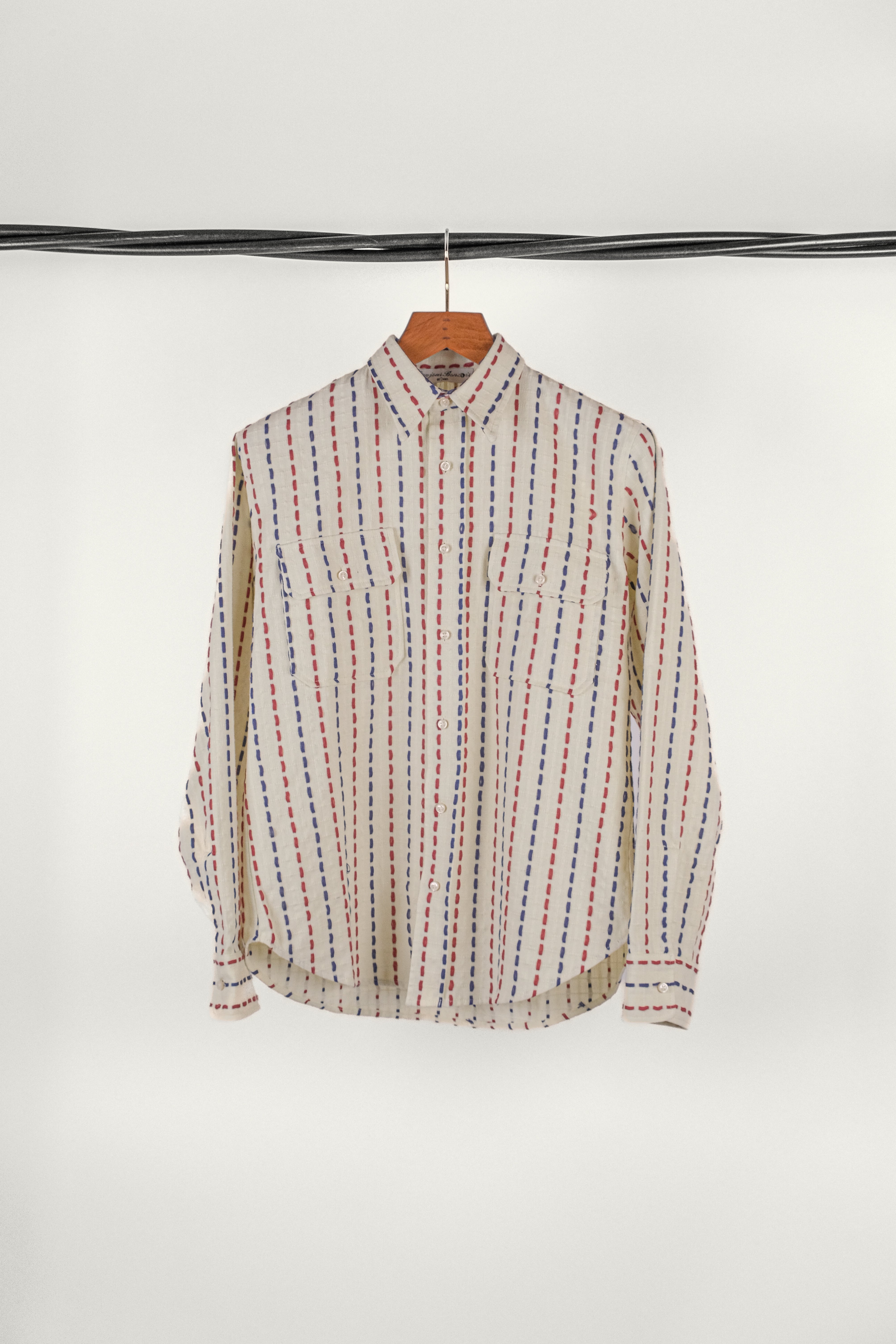 CHEMISE CAMARGUE • JACQUARD BLEU BLANC ROUGE | Chemise pour homme Erevan