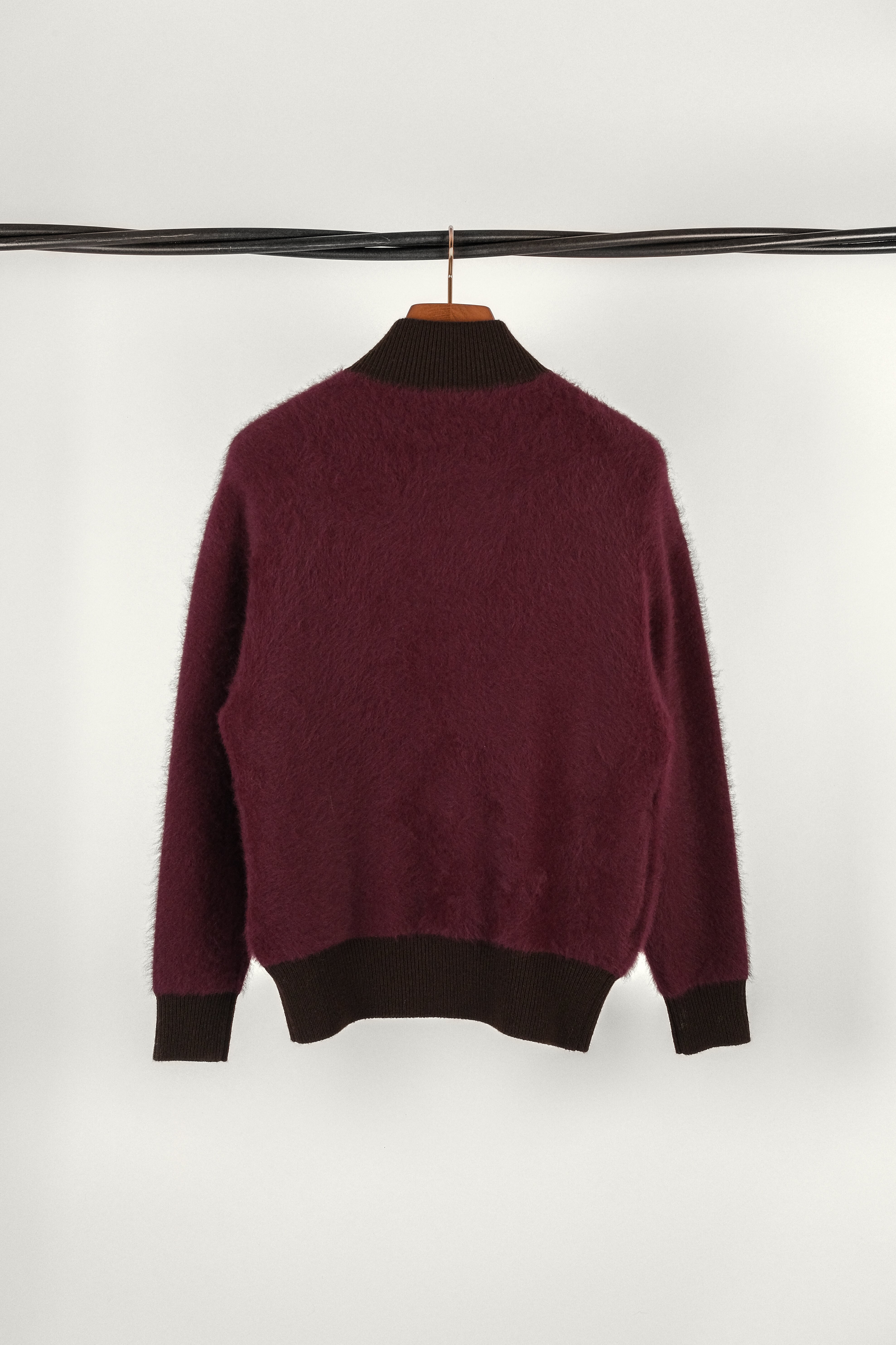 ZIP JACKET FUJI • CASHMERE BURGUNDY | Zip Jacket Fuji pour homme Erevan