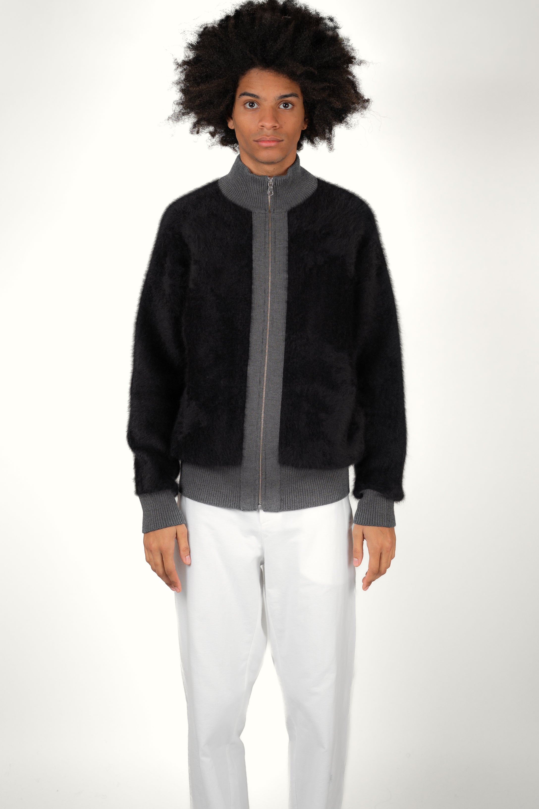 ZIP JACKET • CASHMERE NOIR | ZIP JACKET pour homme Erevan