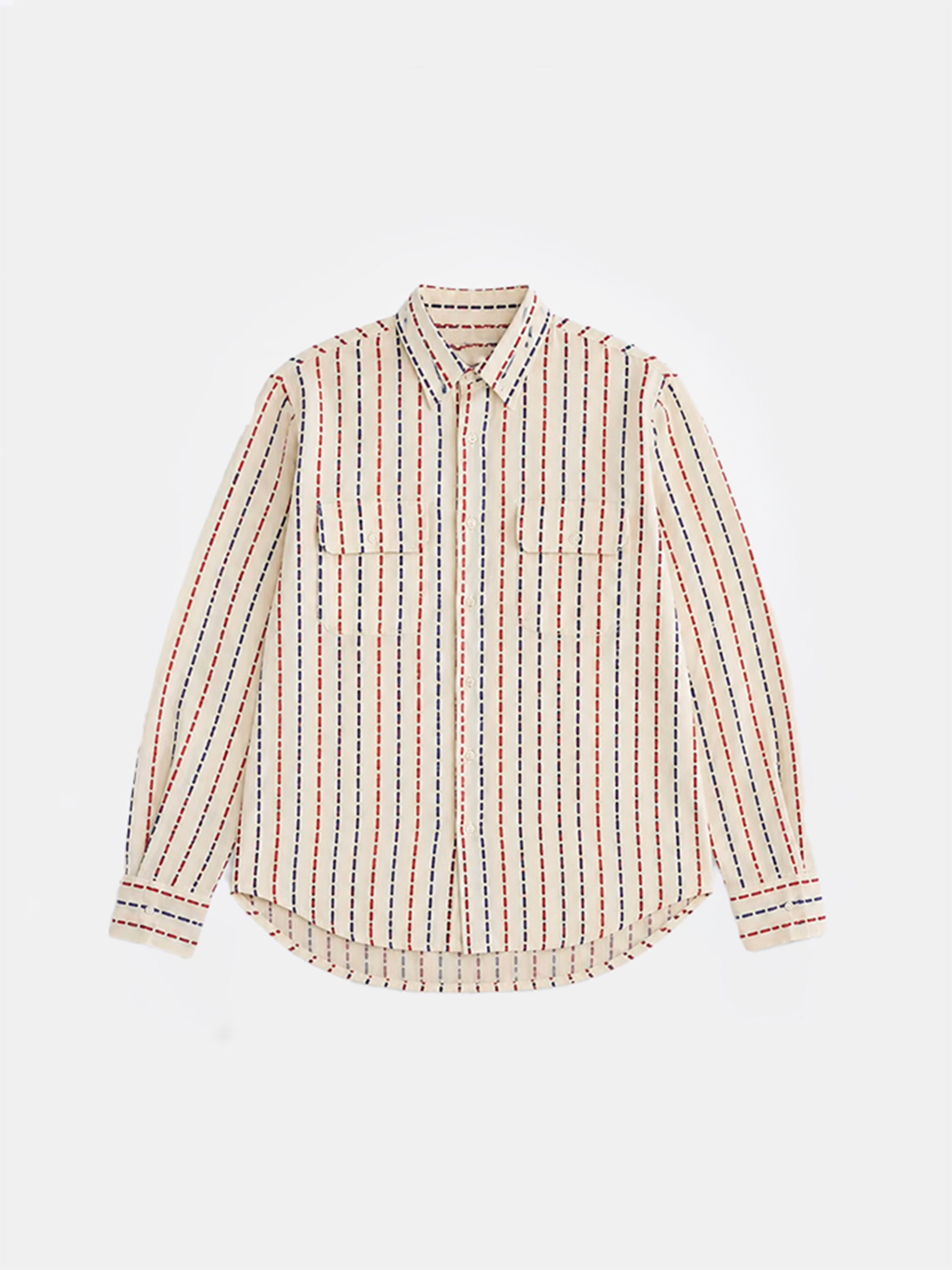 SURCHEMISE CAMARGUE - DOBBY BLEU BLANC ROUGE