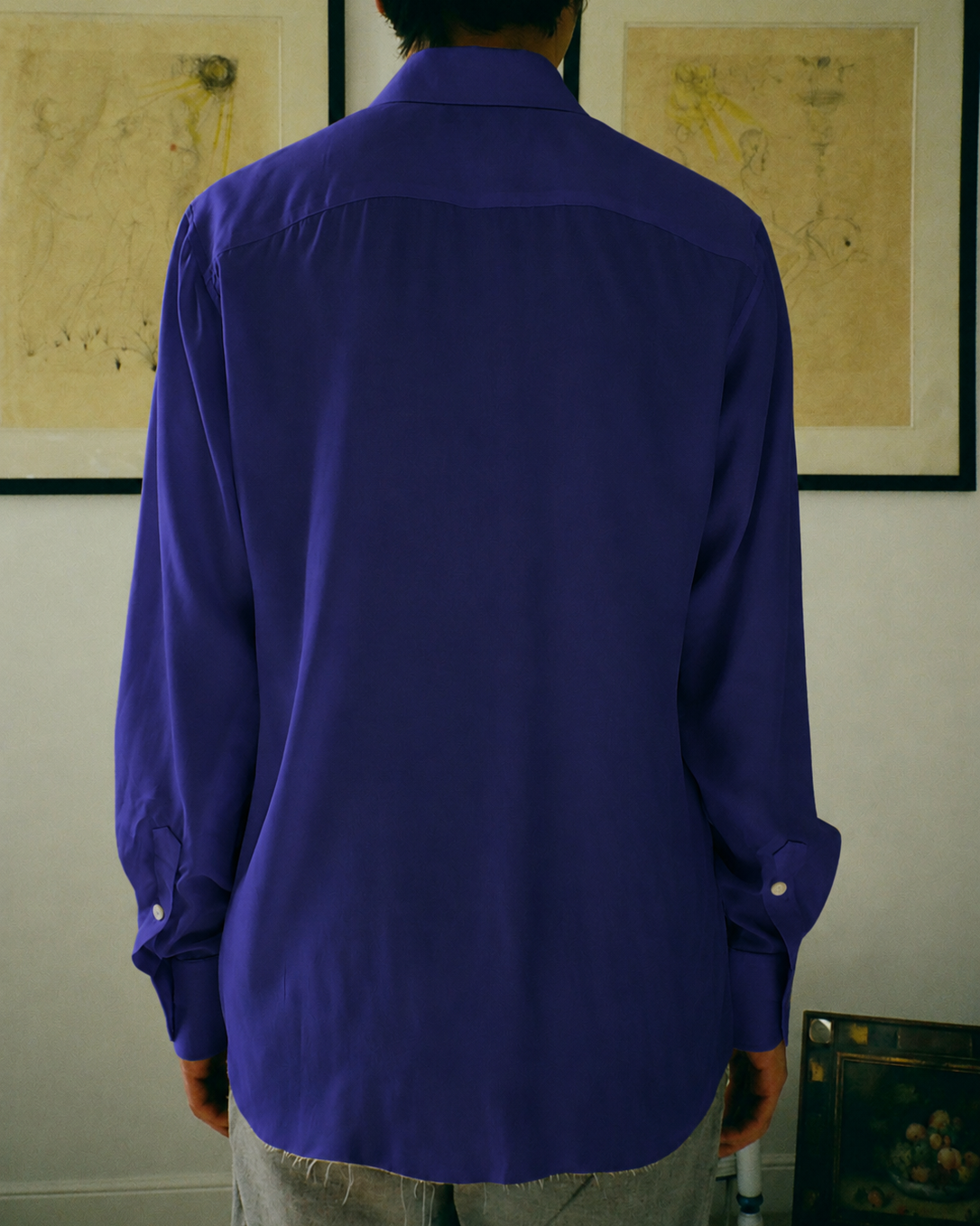 CHEMISE JOHN VISCOSE VIOLETTE