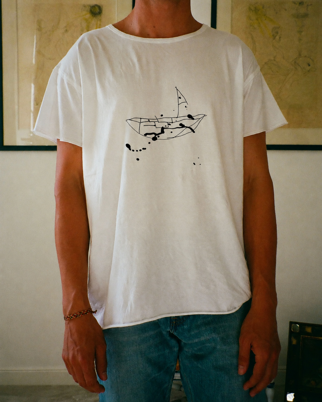 TEE SHIRT AJ BOAT BLANC