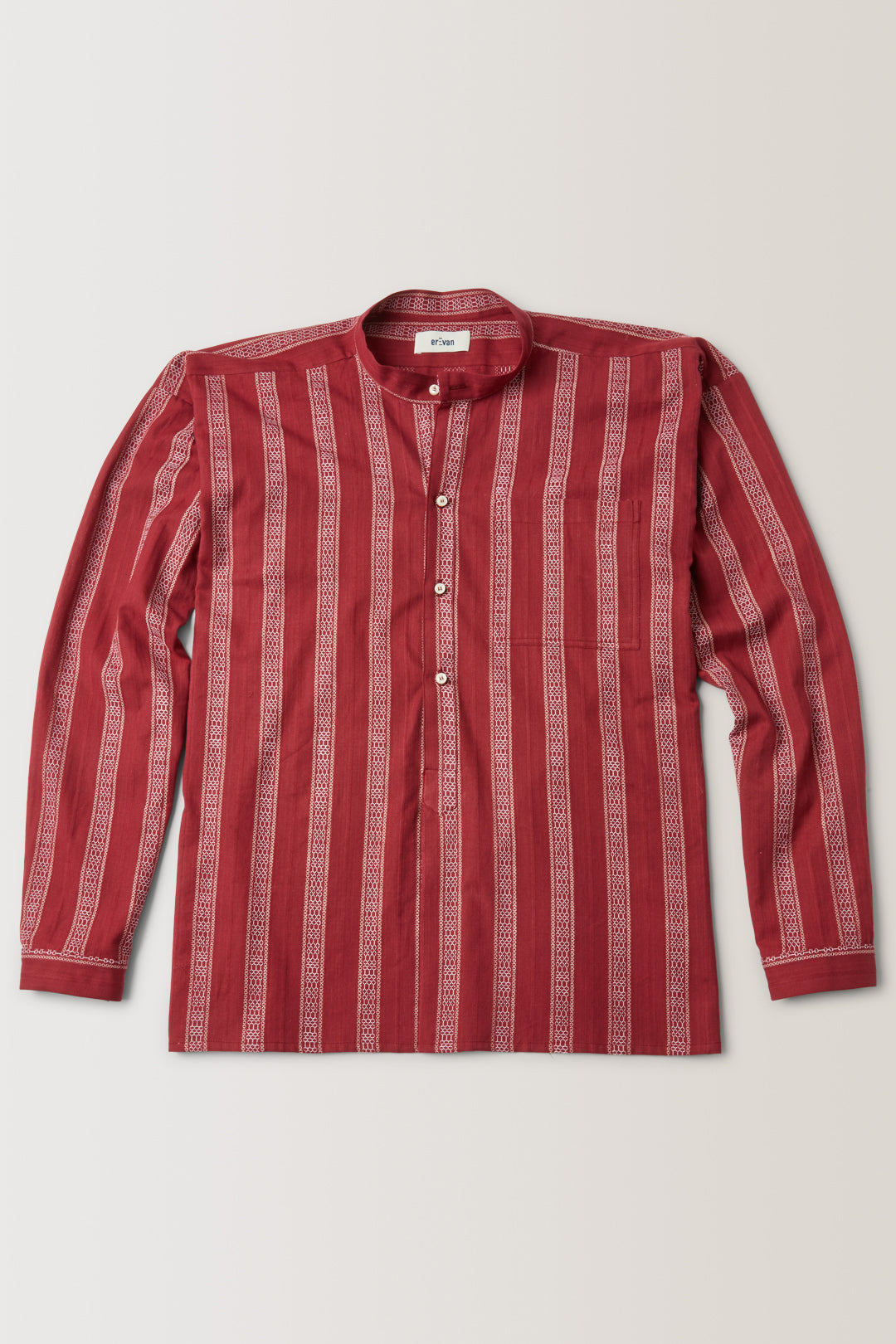 CHEMISE LICES RAYURE BORDEAUX