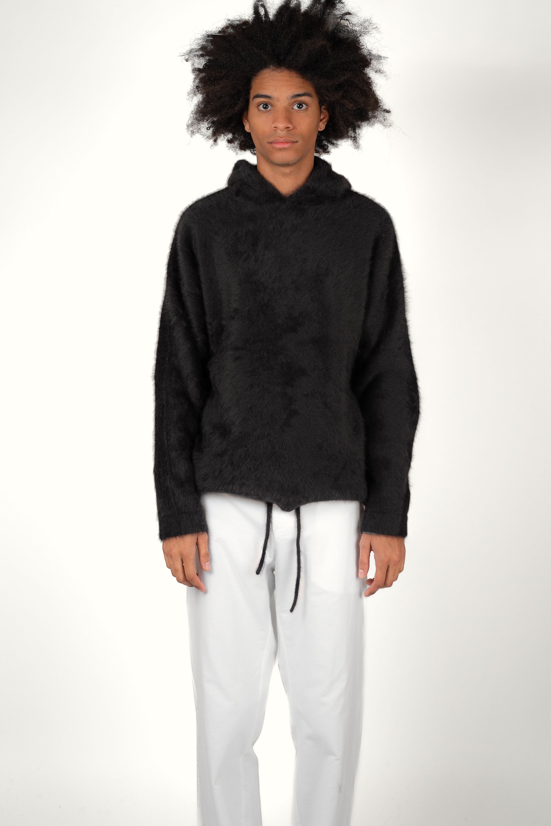 HOODIE FOX • FOX CASHMERE NOIR | Hoodie pour homme Erevan