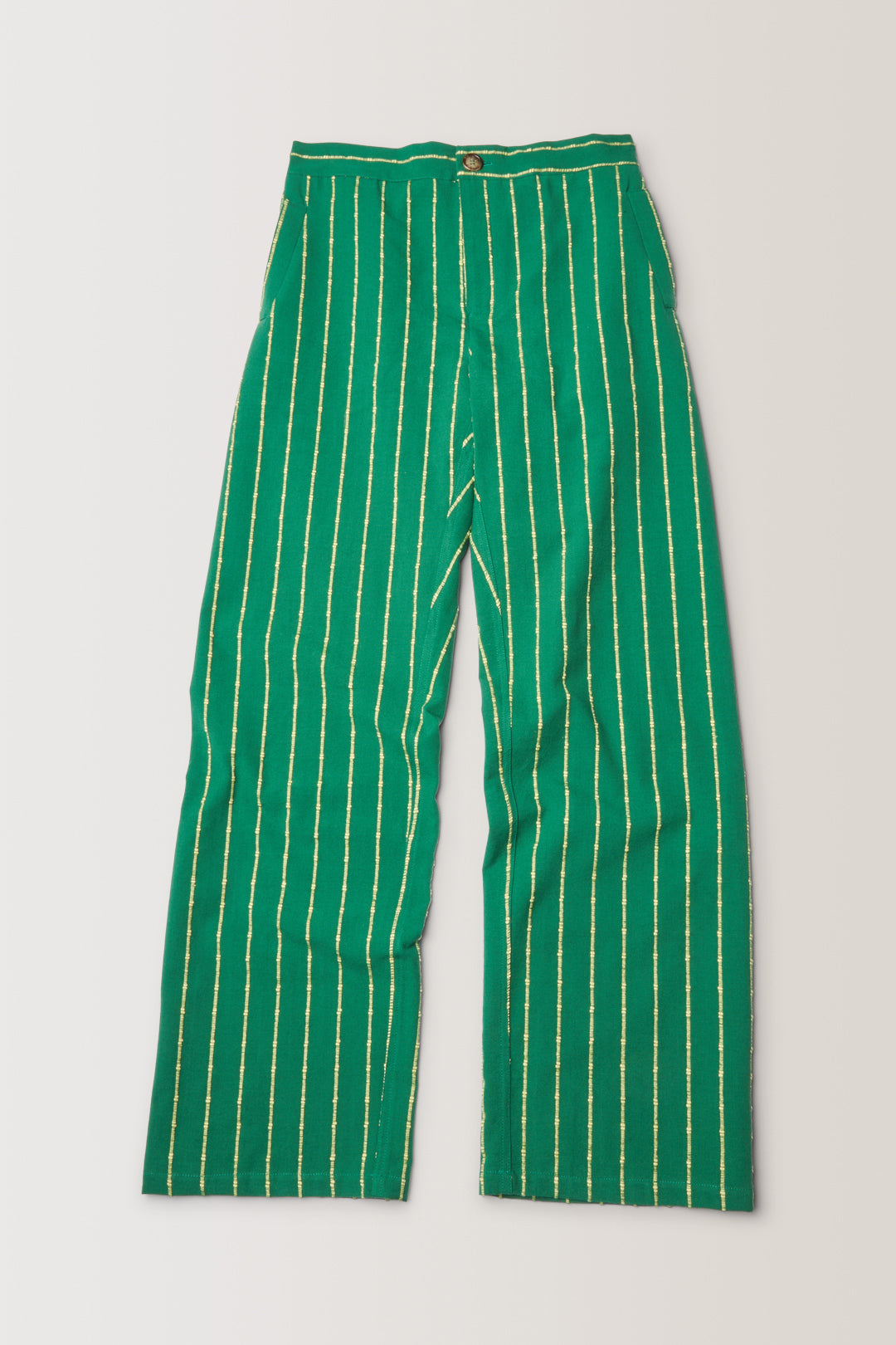 PANTALON CAPON • JACQUARD VERT RAYÉ | Pantalon pour homme Erevan