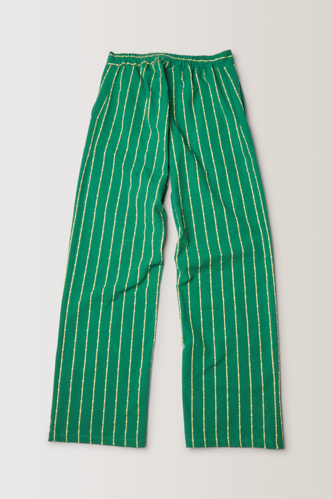 PANTALON CAPON • JACQUARD VERT RAYÉ | Pantalon pour homme Erevan
