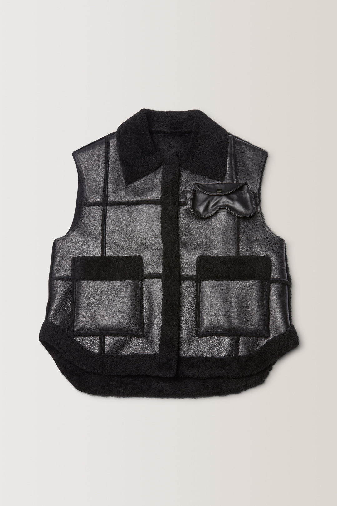 VESTE FUJI • PEAU LAINEE NOIRE | Veste pour homme Erevan