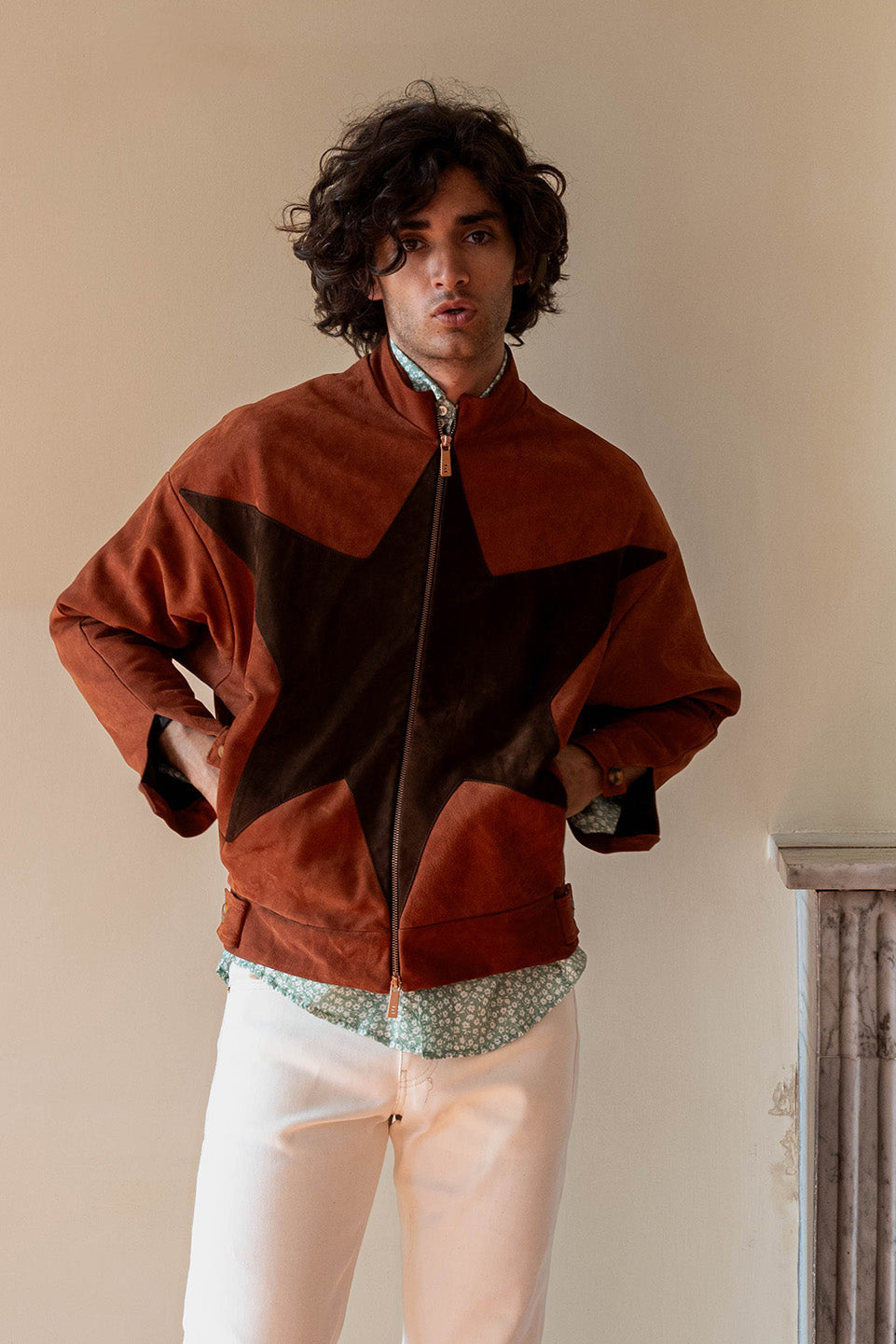 VESTE STAR - CUIR