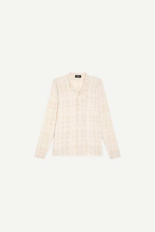 CHEMISE LICES TARTAN BEIGE