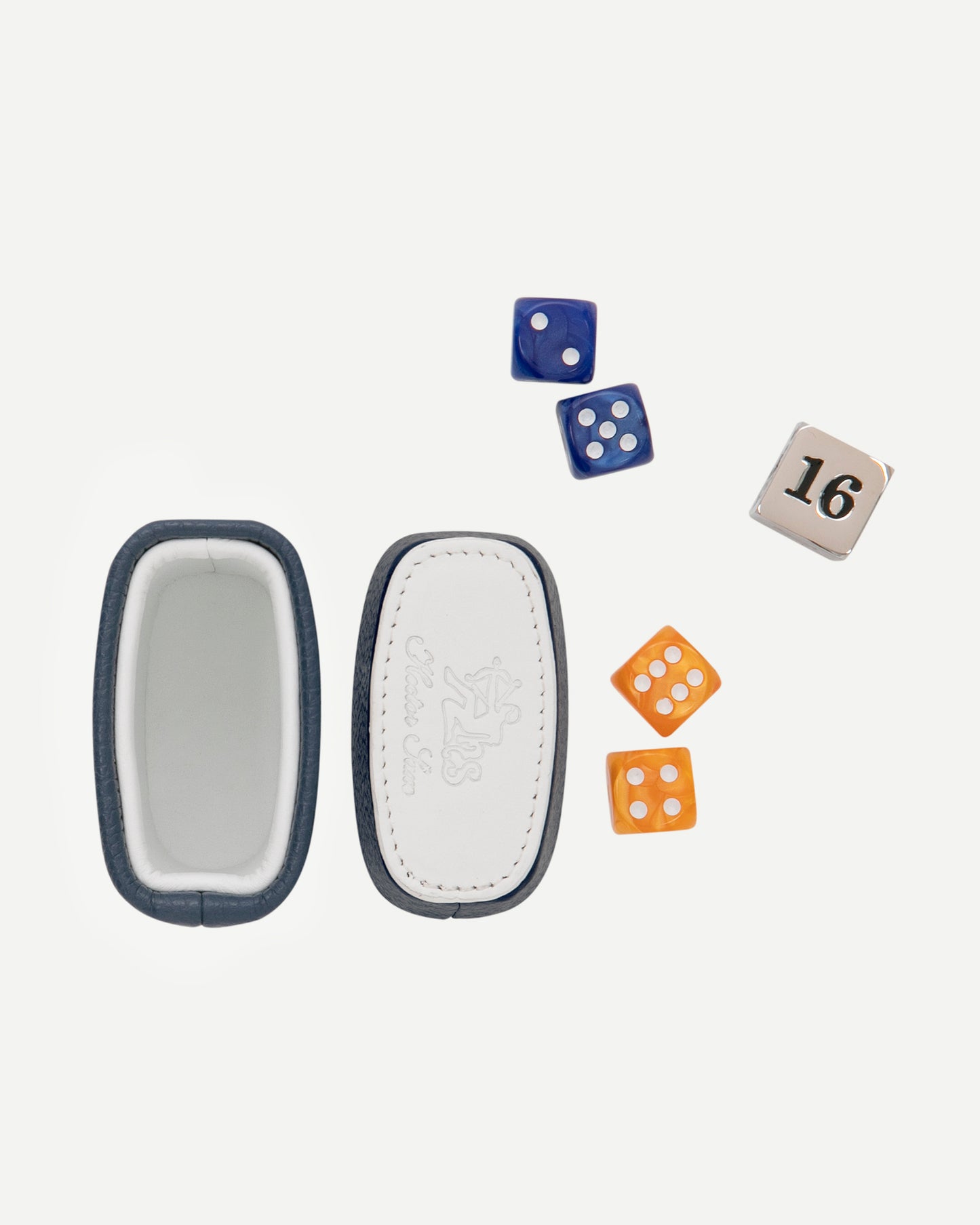 BACKGAMMON PAOLO - ORANGE AND BLUE - Hector Saxe pour erEvan