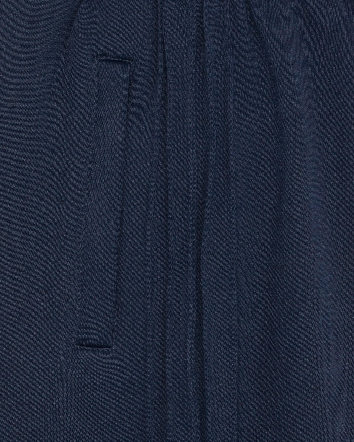 Pantalon de luxe pour homme Erevan, coupe droite, ceinture élastique, cinq nervures côtés, en jersey de coton et polyester, fabriquée en france