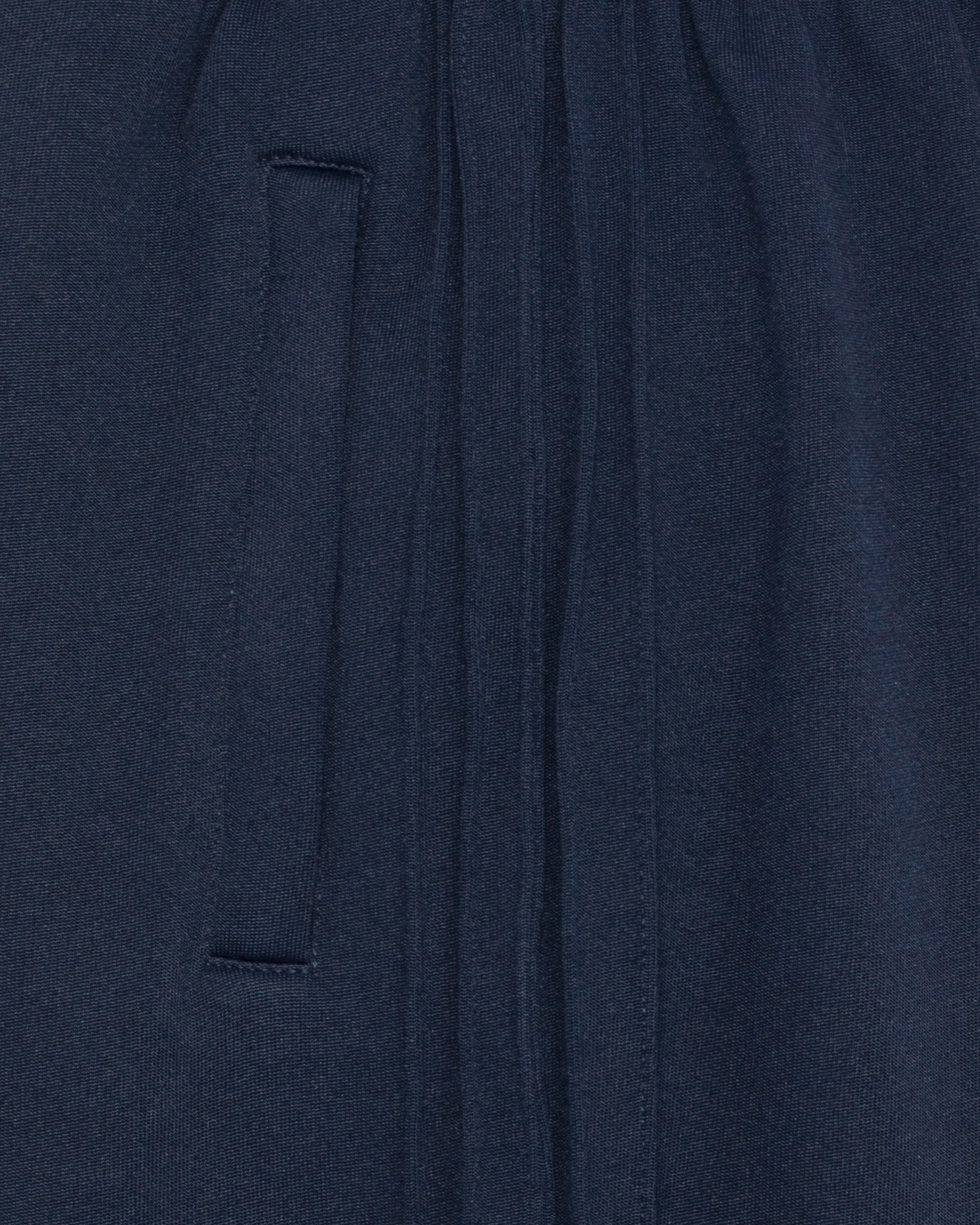 Pantalon de luxe pour homme Erevan, coupe droite, ceinture élastique, cinq nervures côtés, en jersey de coton et polyester, fabriquée en france