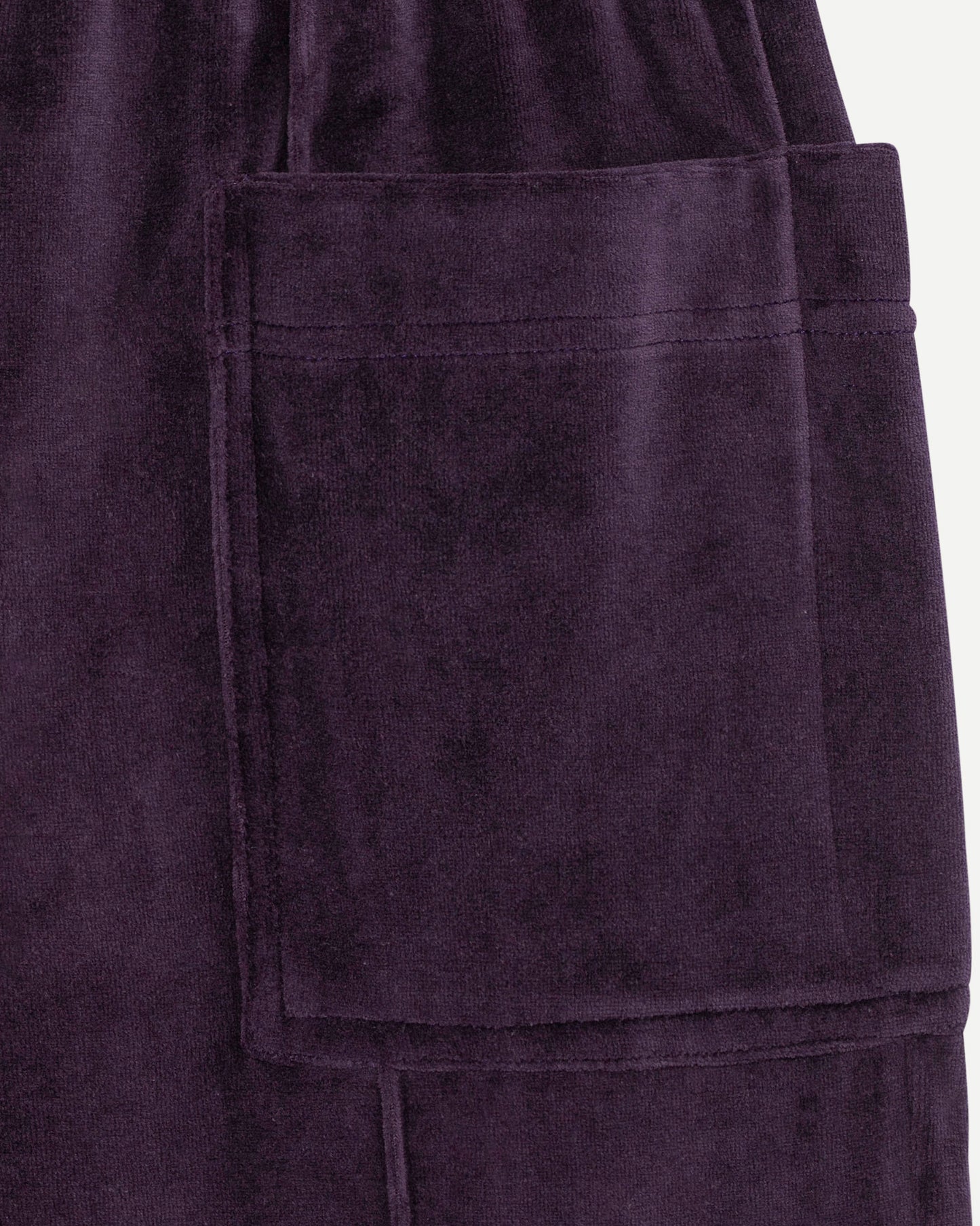 Pantalon de luxe pour homme Erevan, coupe droite, ceinture élastique, deux poches plaquées, en velours éponge, fabriquée en france