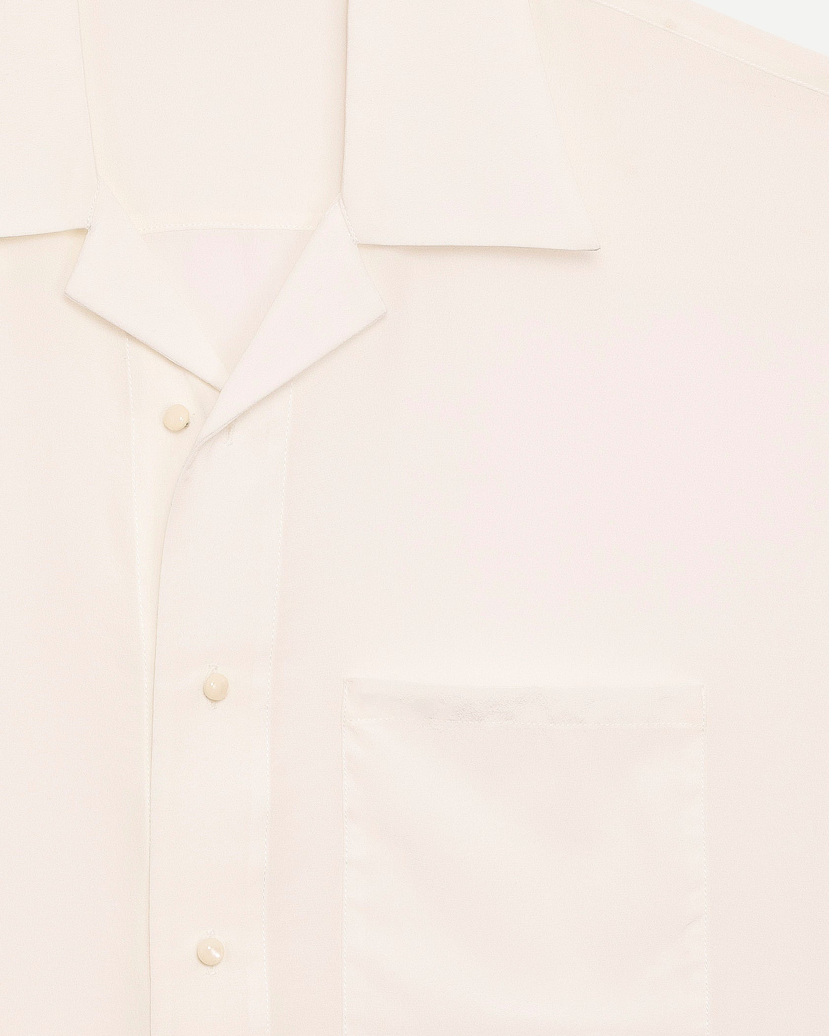 Chemise de luxe pour homme Erevan, à manche courte à col camp, en soie, fabriquée en france